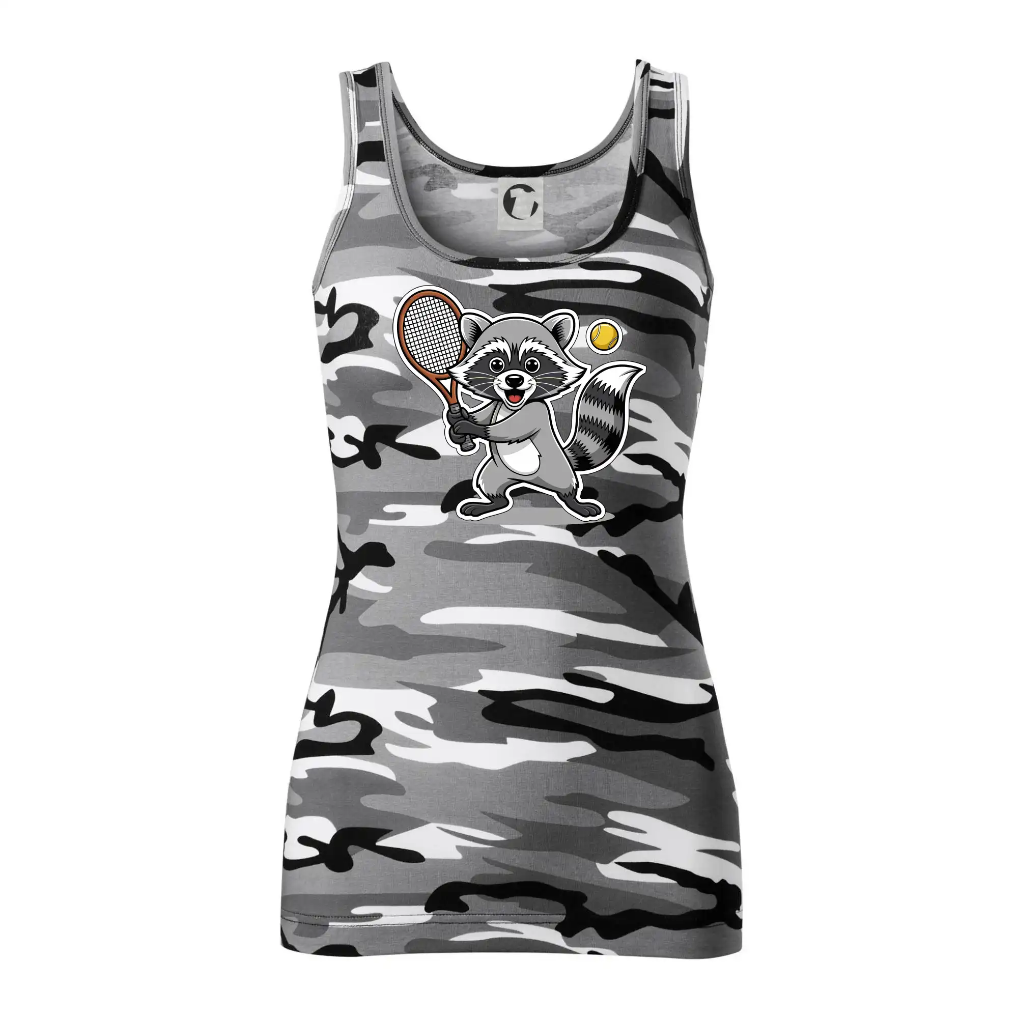 Mýval hraje tenis kreslený