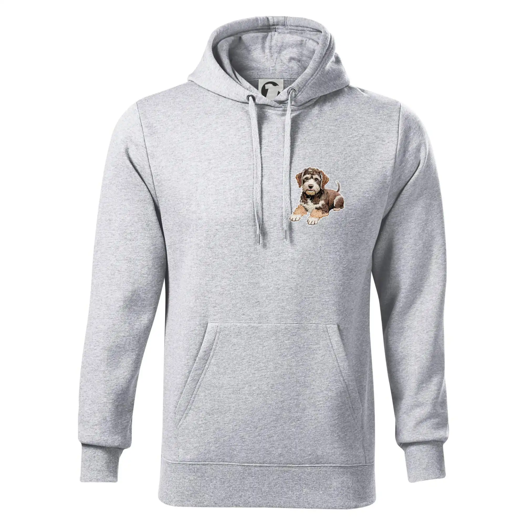 Lagotto romagnolo ležicí vyšívaný na prsu