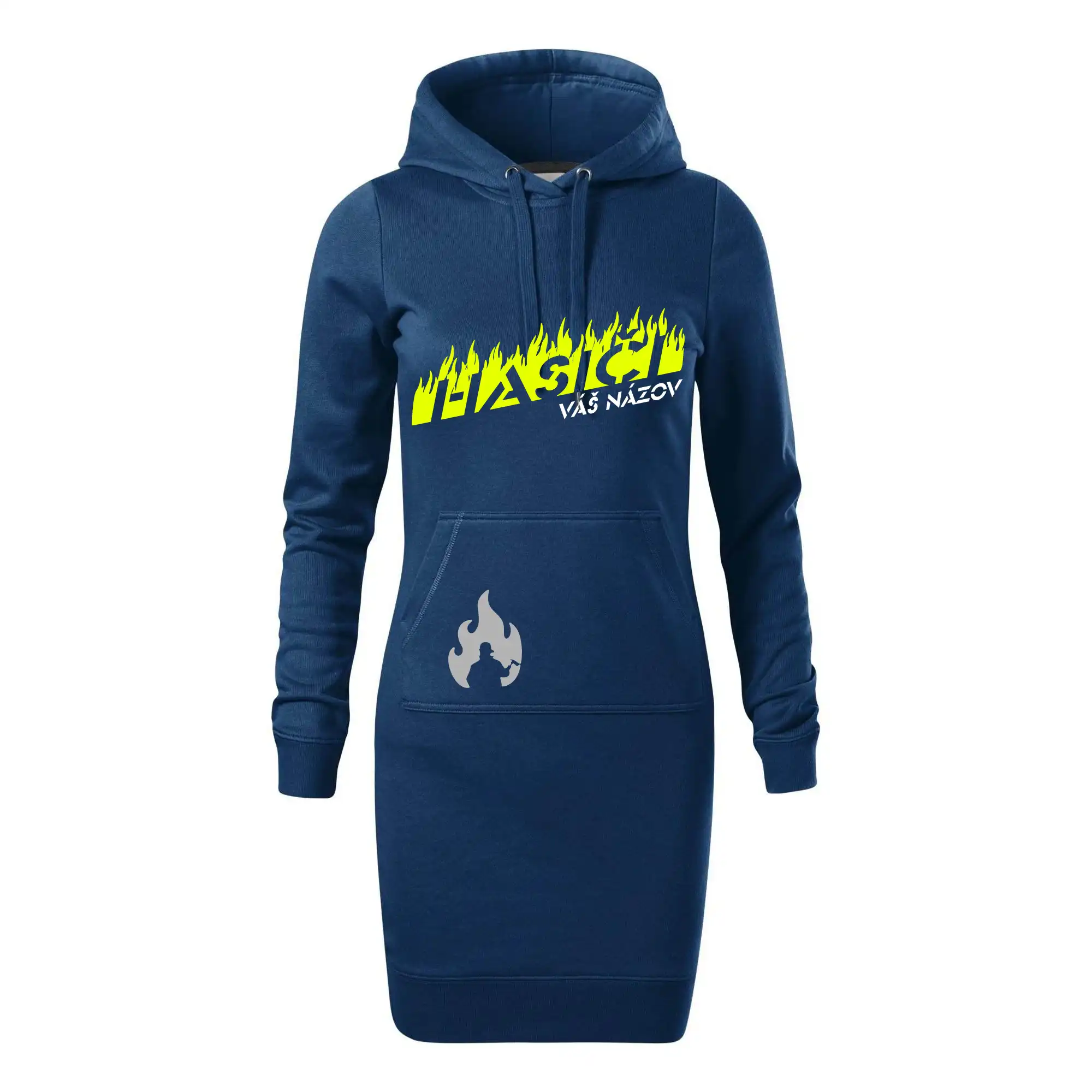 Originálne tričká pre hasičov - Hasiči - oheň - Váš názov - Dámska mikina dlhá Snap