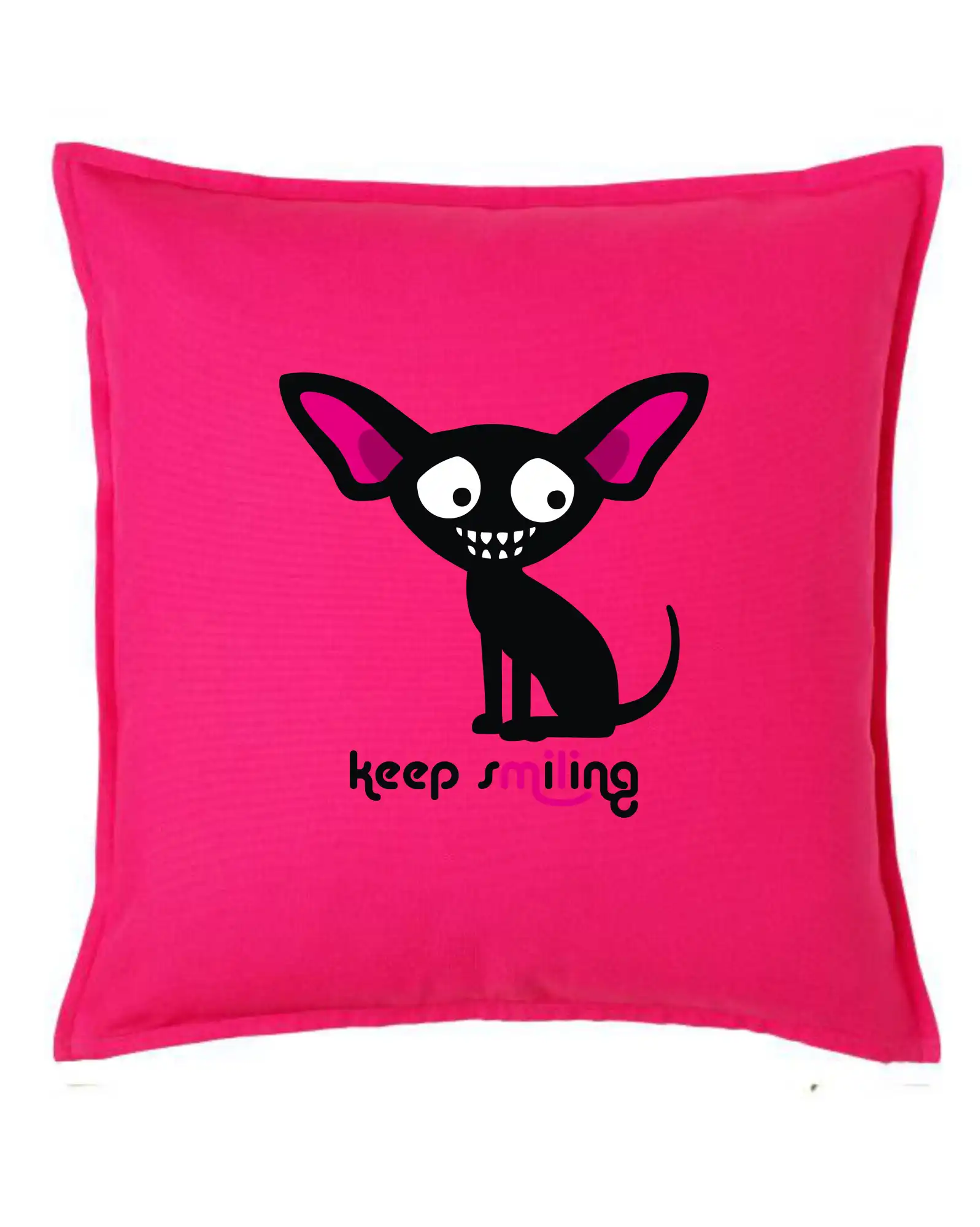Čivava - Keep smiling Čivava (Hana-creative) - Vankúš 50x50