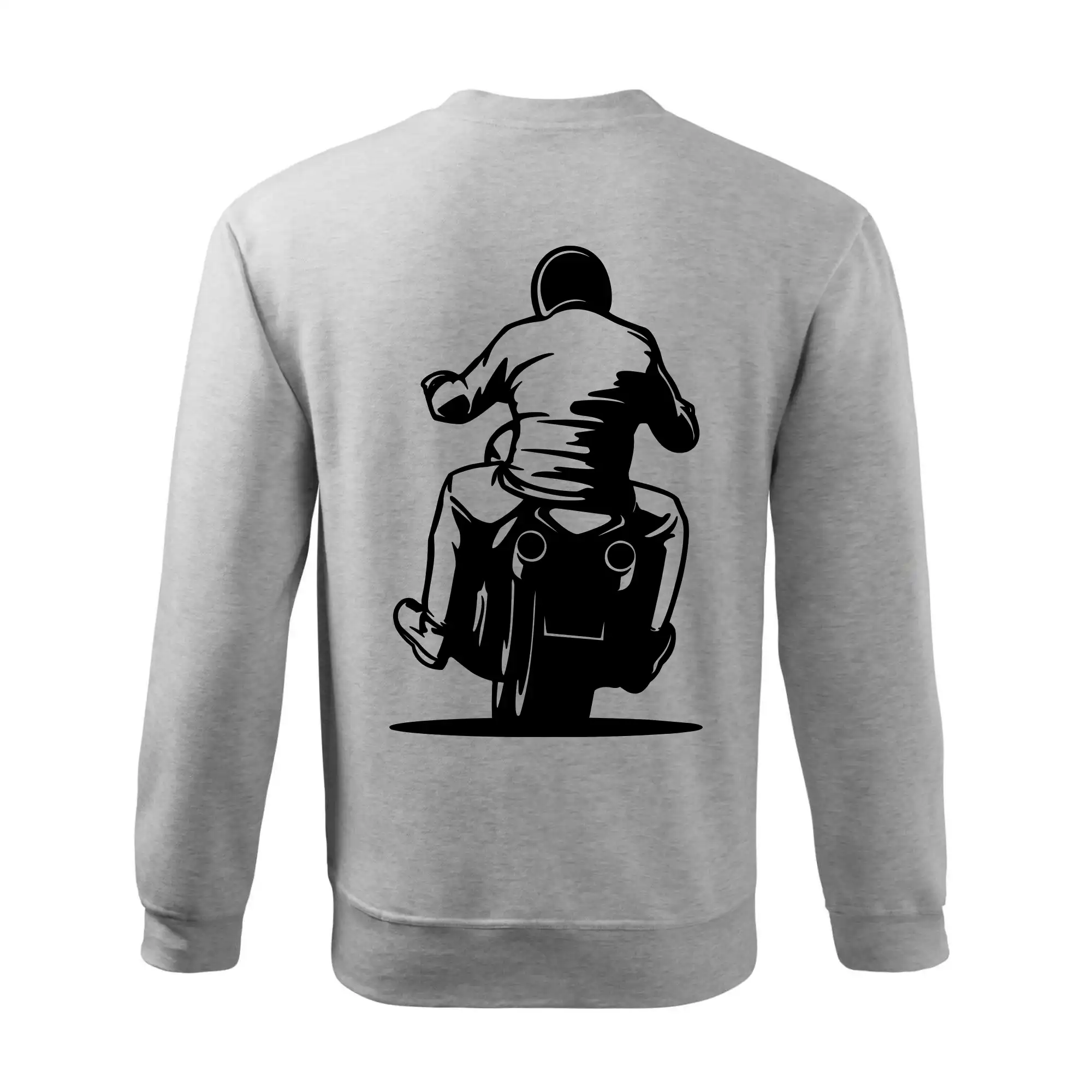 Motorkář na zádech - chopper