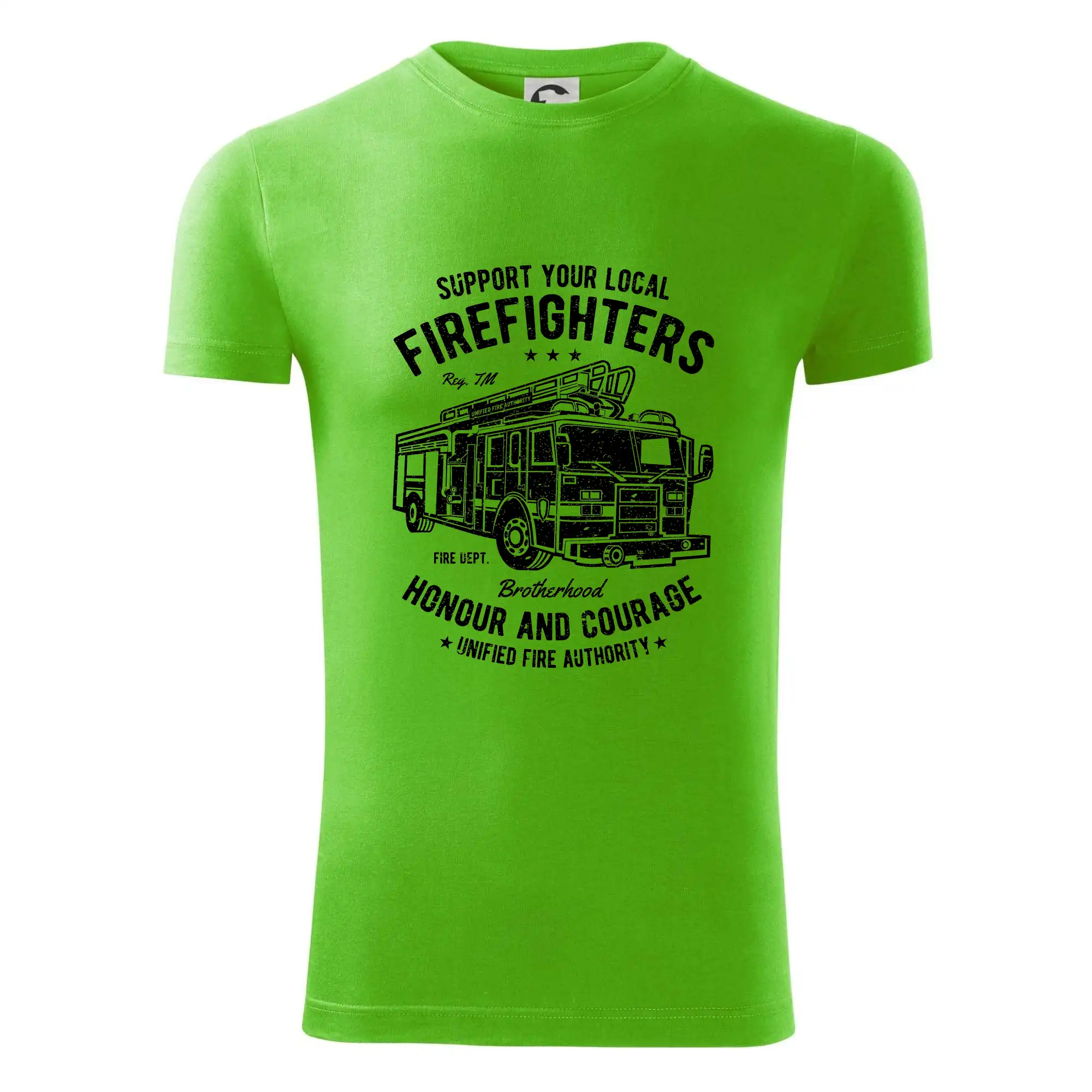 Originálne tričká pre hasičov - Fire Fighters Truck - Viper FIT - Pánske zúžené tričko