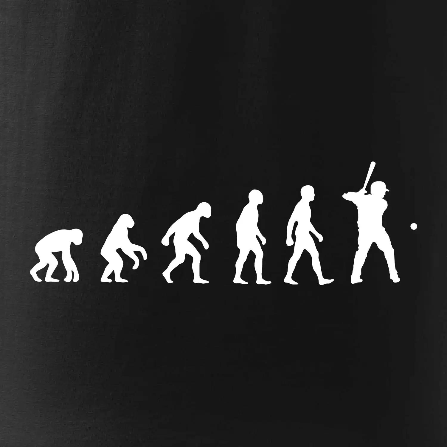 Evoluce baseball pálkař nápřah + míček