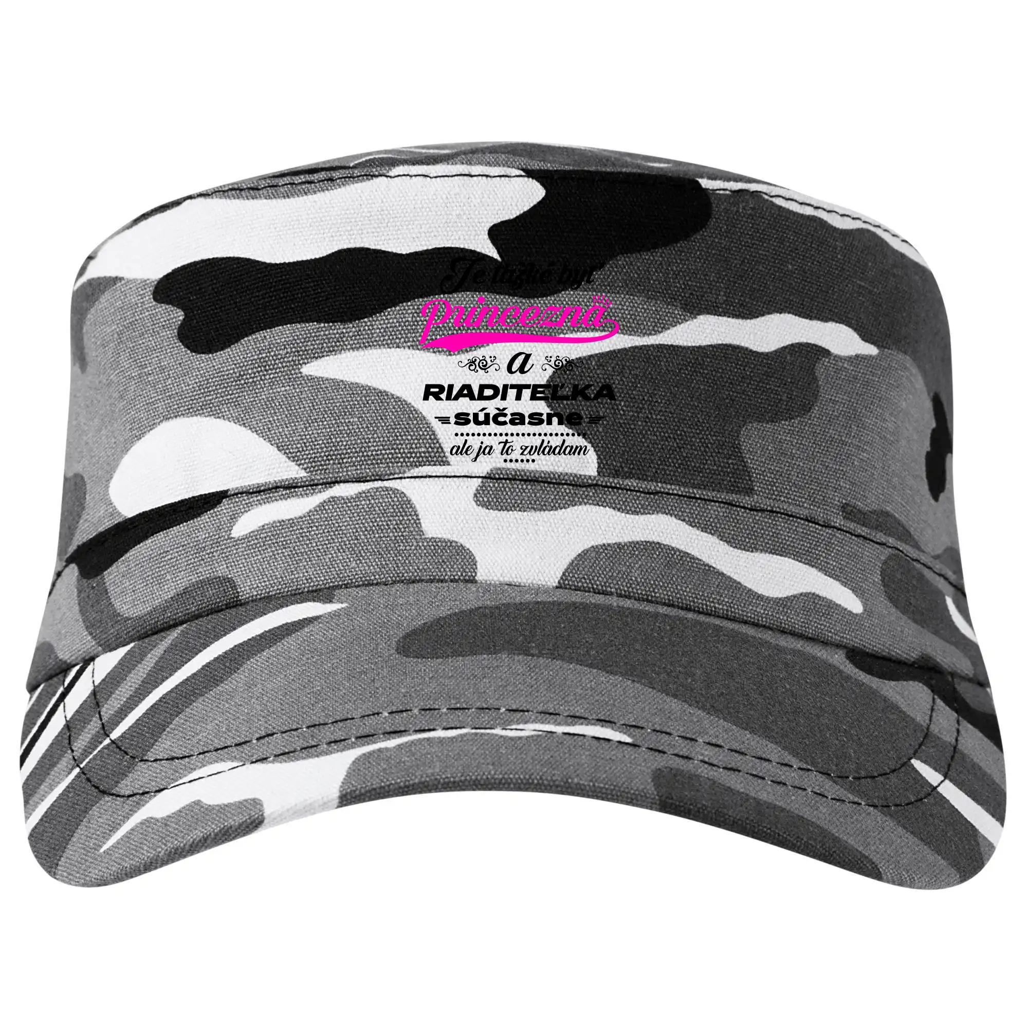 Učiteľské tričká - Je ťažké byť princezná riaditeľka - Šiltovka CAMO