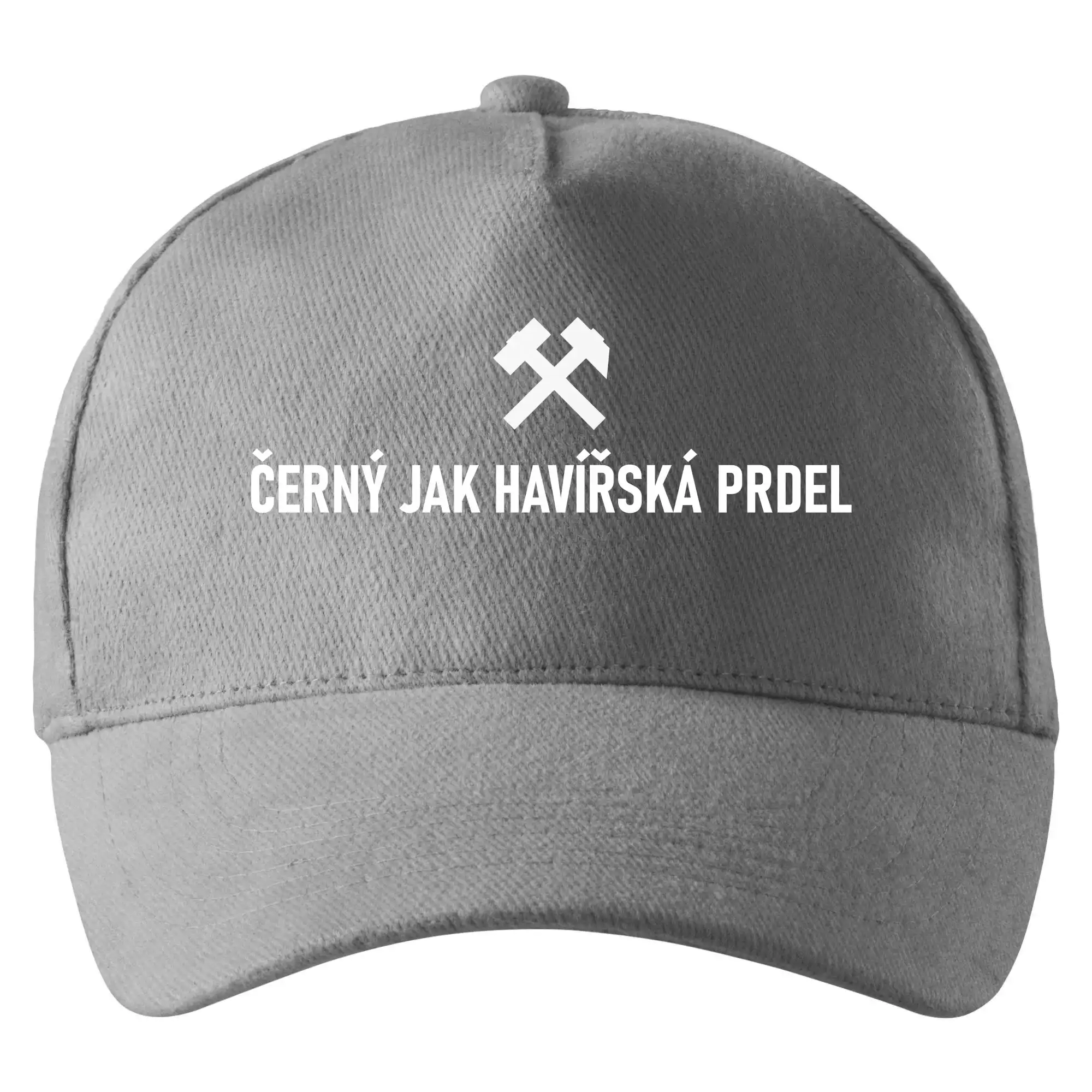 ČERNÝ JAK HAVÍŘSKÁ PRDEL﻿ - Šiltovka so zahnutým šiltom a mosaznou sponou