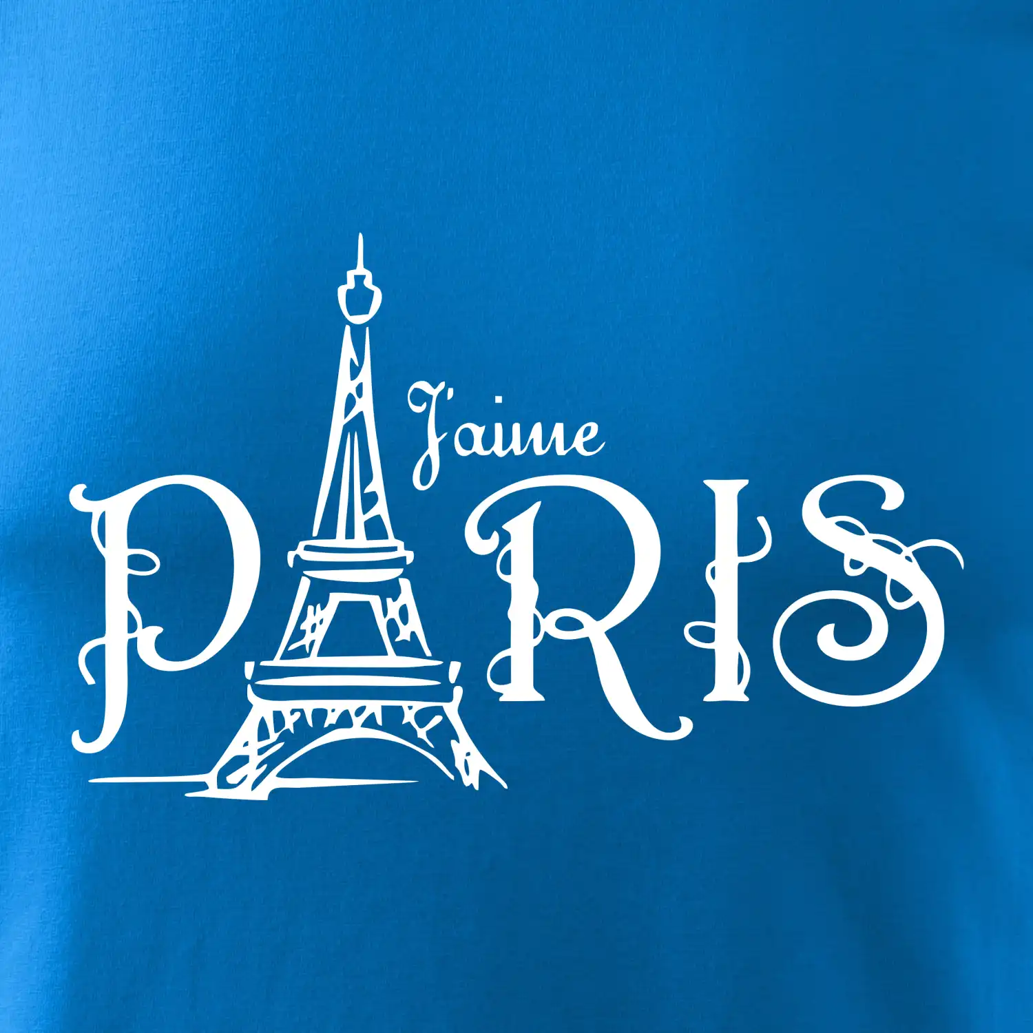 Paris nápis Eiffelovka rovný