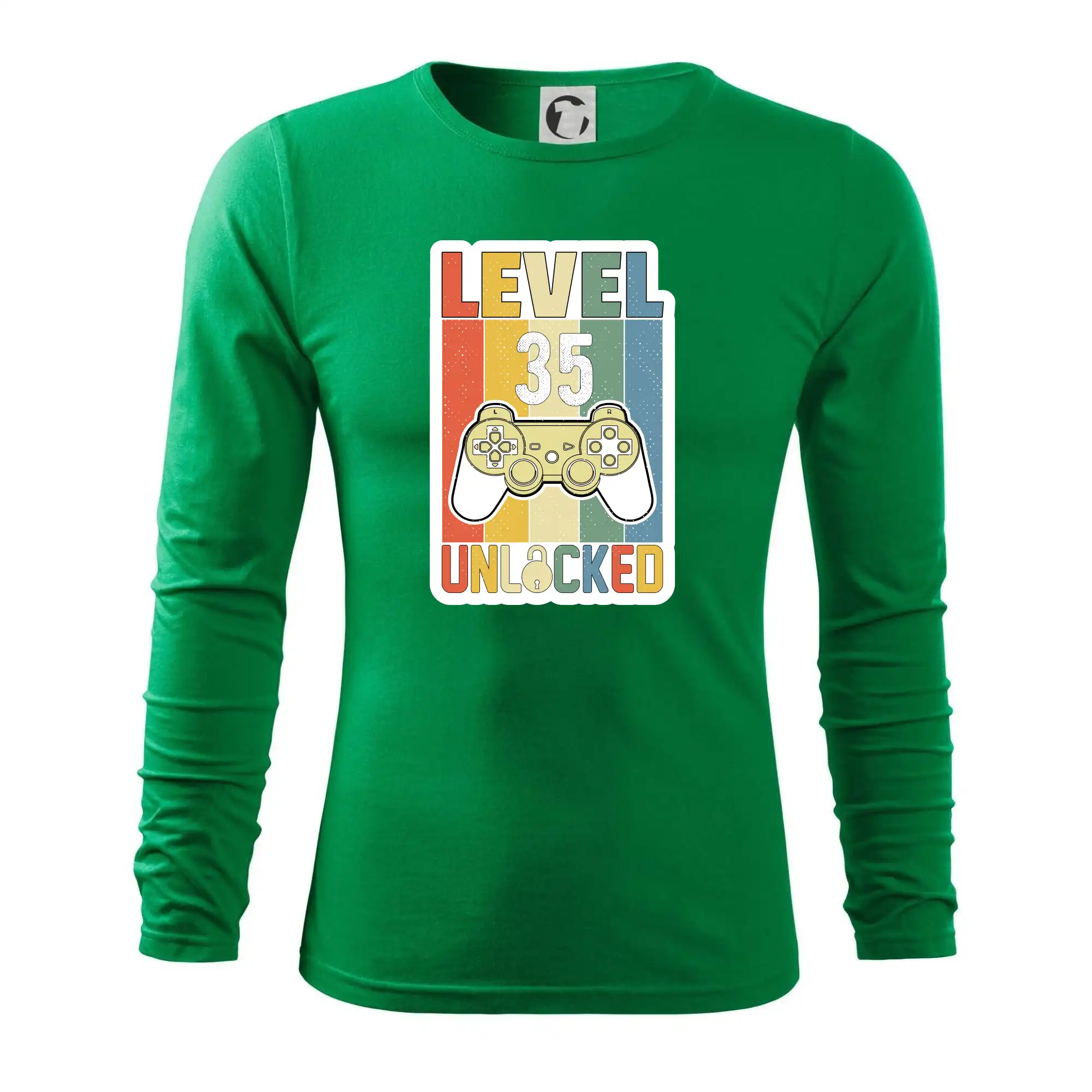 Tričká k narodeninám - Gaming narodeniny 35 - Tričko s dlhým rukávom FIT-T long sleeve