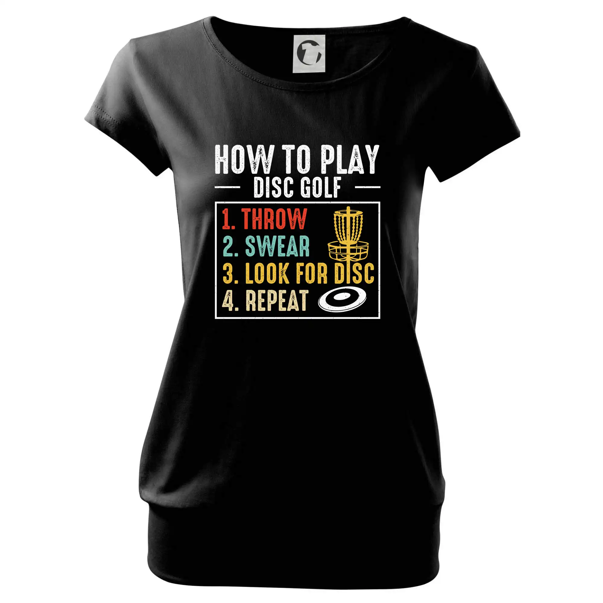 How to play disc golf - Voľné tričko city