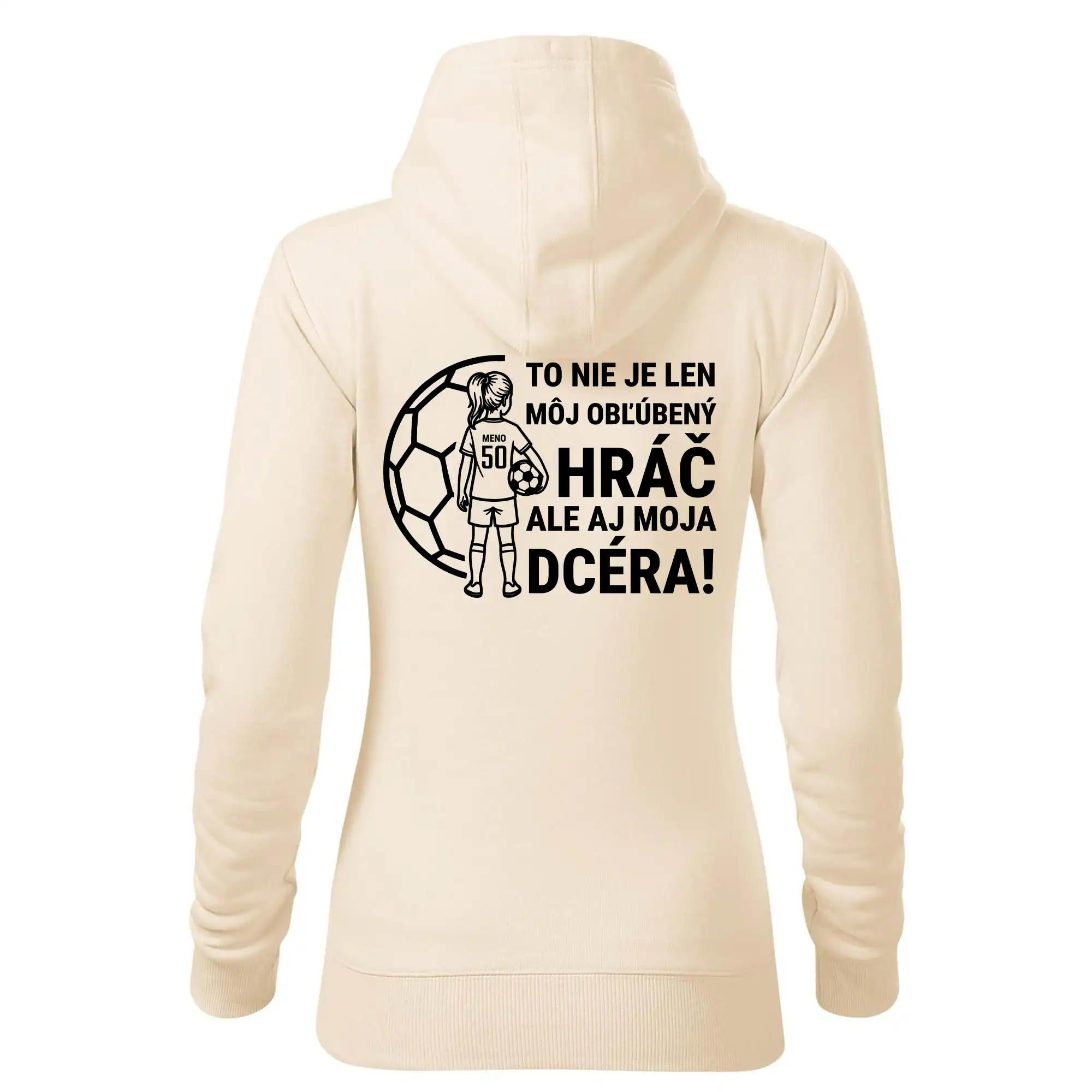 Futbalová mama - jedna dcéra (vaše meno a číslo)
