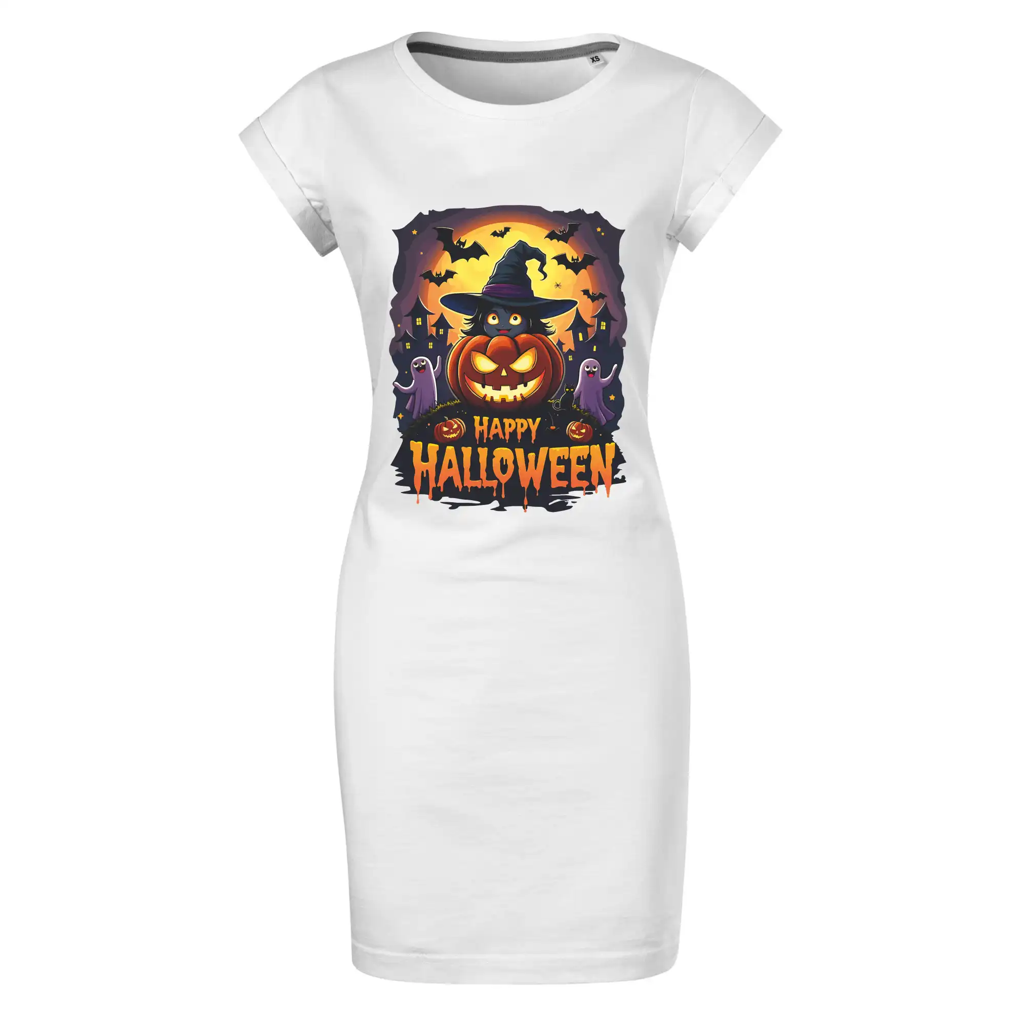 Grafické tričká - Happy Halloween - Tričko Šaty FREEDOM