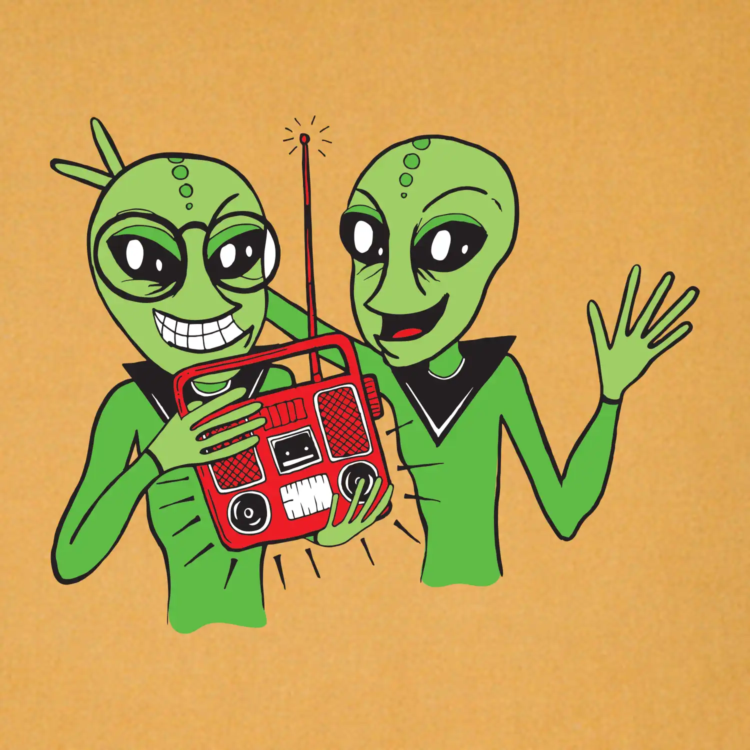 Ufo a rádio (Pecka design)