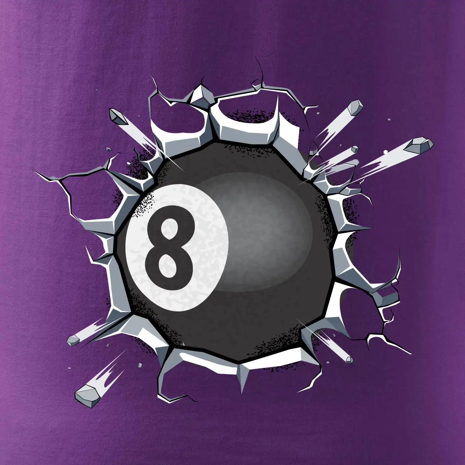 Kulečníková koule v triku