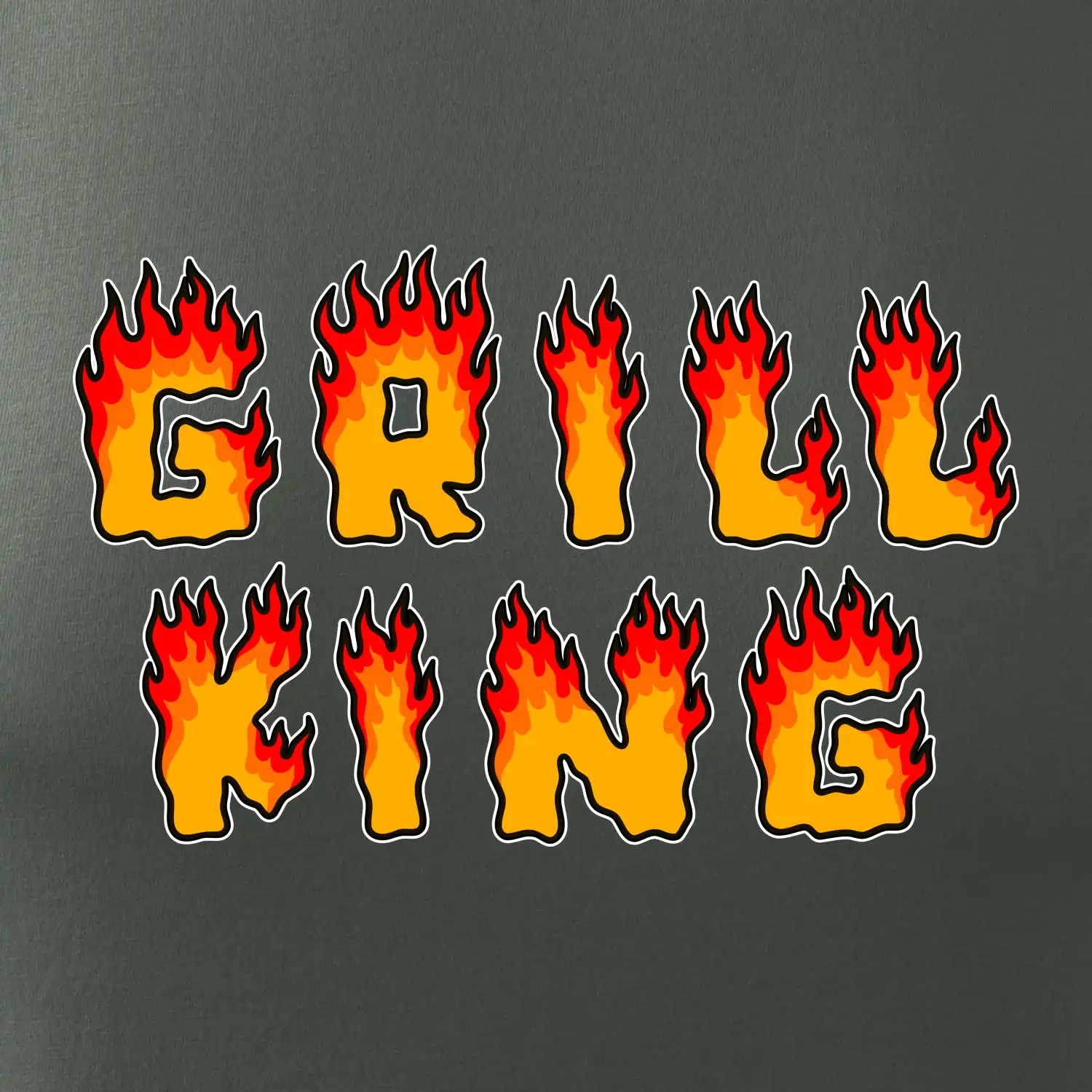 Grill King ohnivý nápis