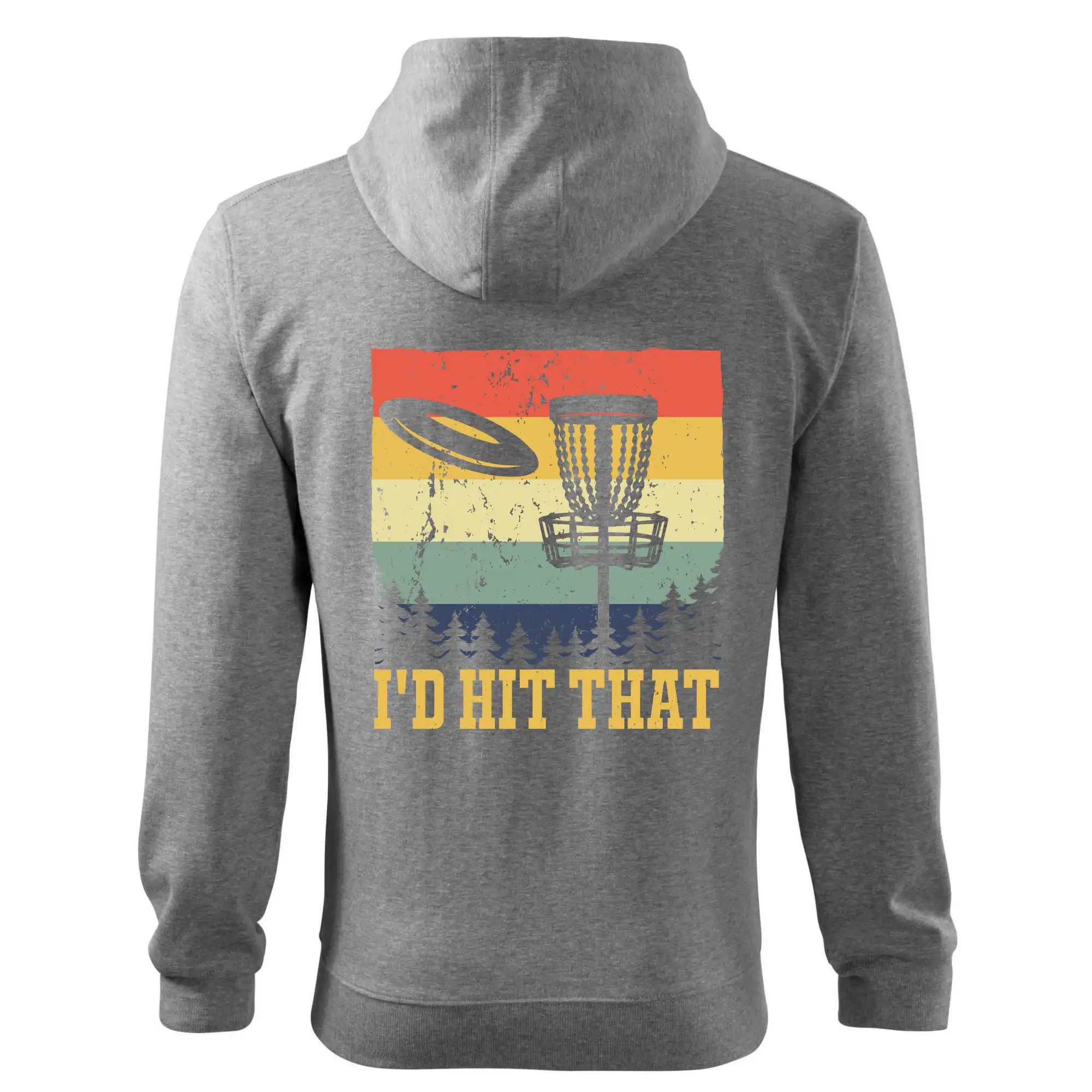 Disc golf player retro vintage