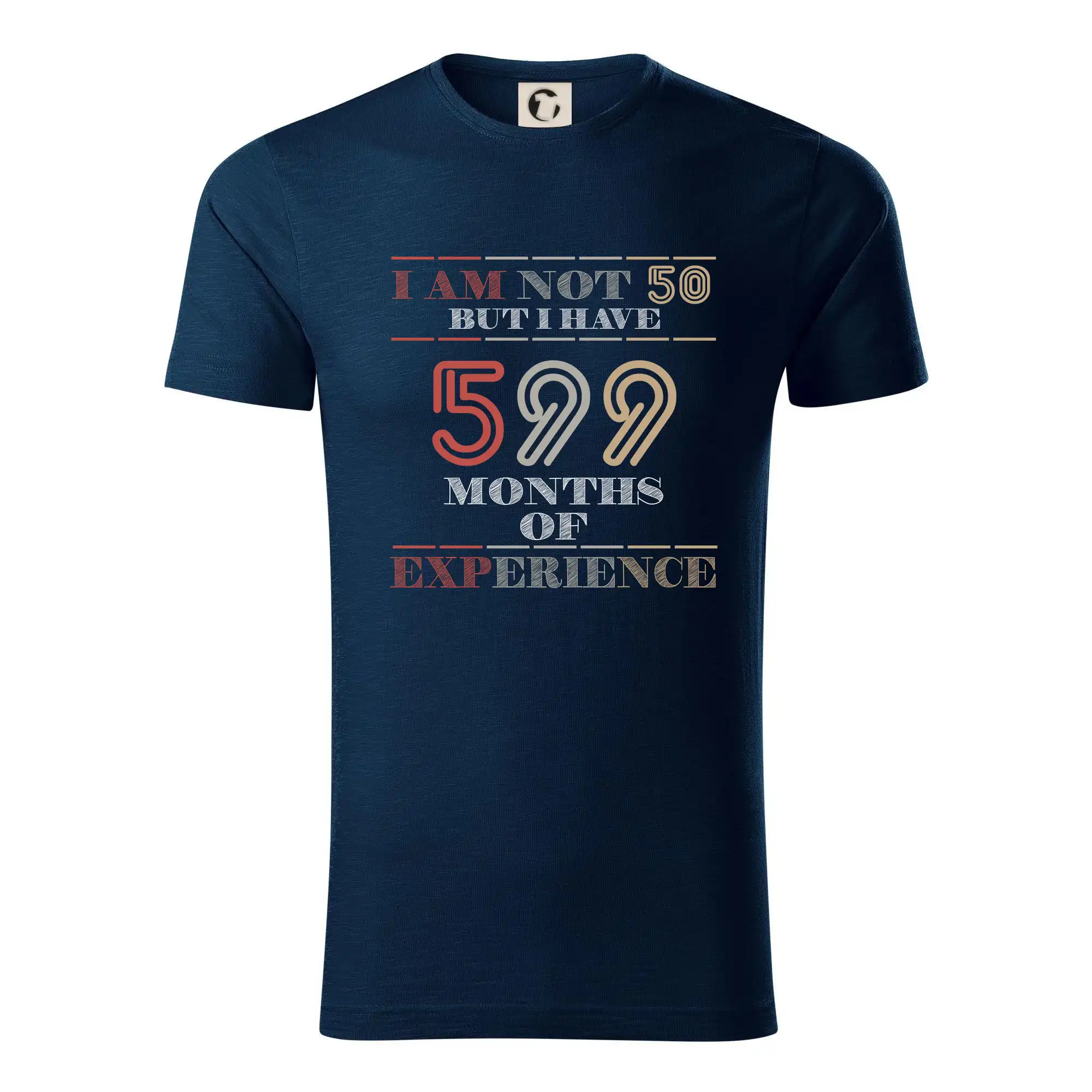 Tričká k narodeninám - 50 years 599 months of experience - Tričko z organickej bavlny