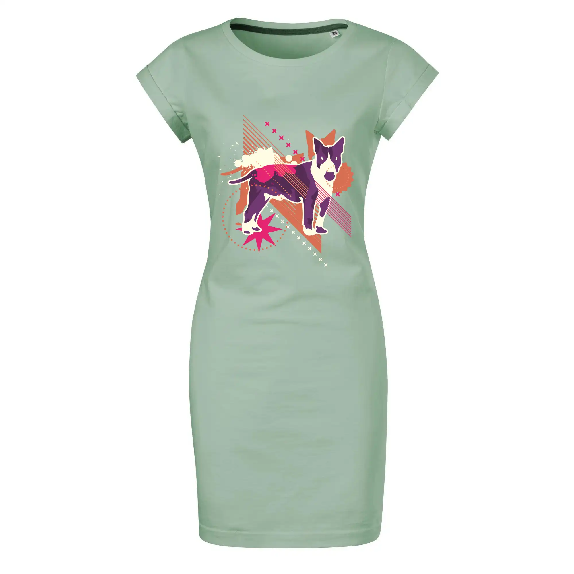 Pes abstrakce fialový