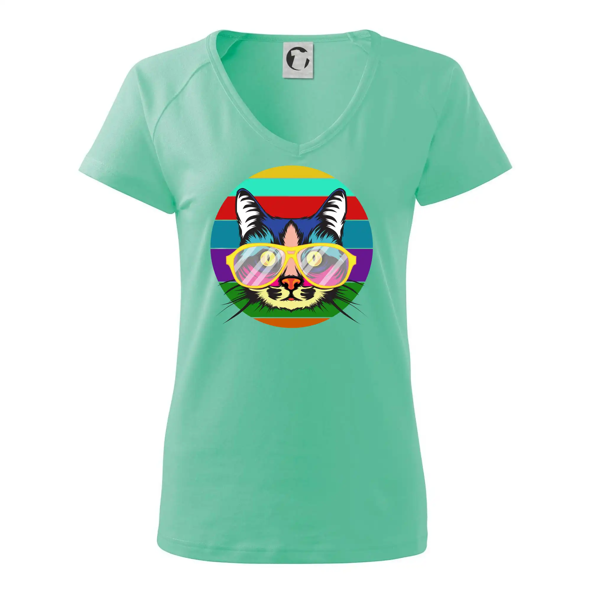 Kočka při barevném západu