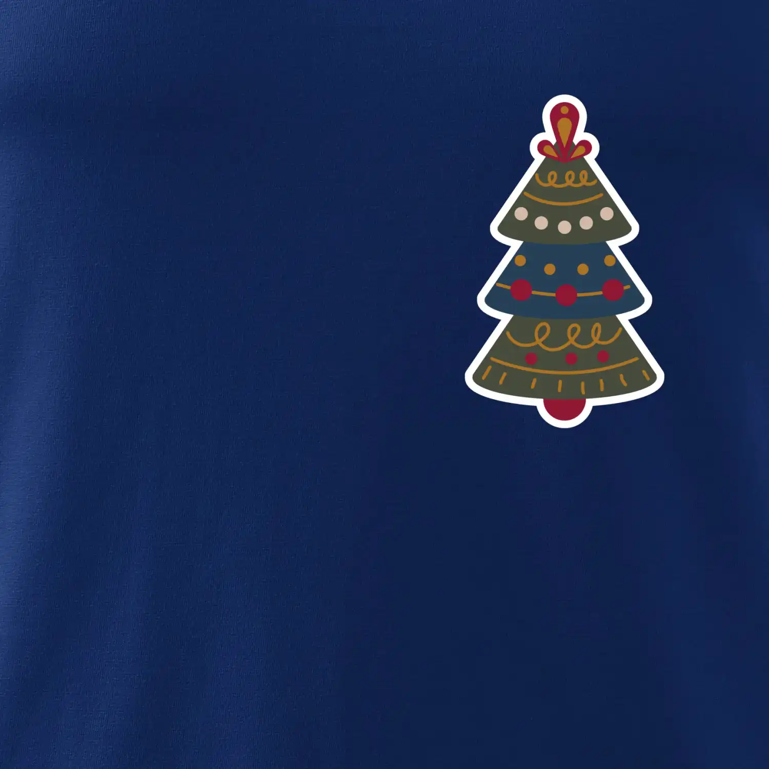 Folklor na prsu vánoční stromek