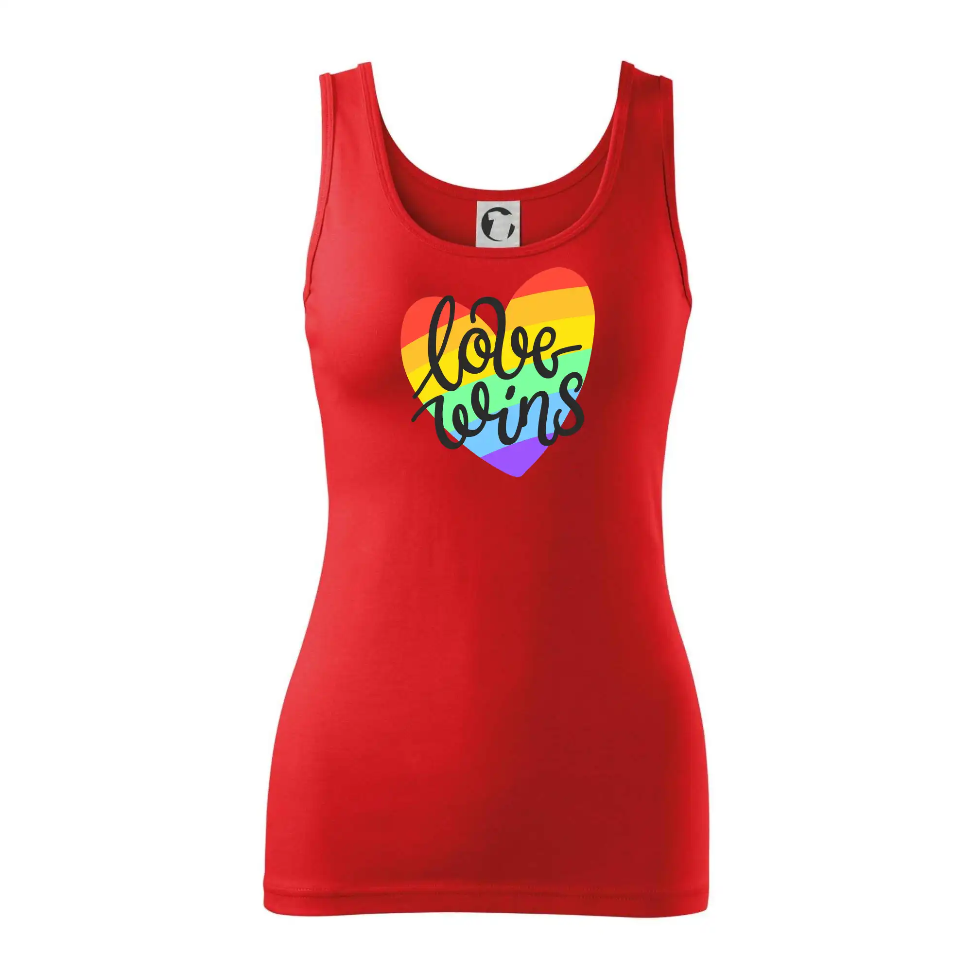 Tričká pre LGBT a Queer komunitu - Love wins srdce - Dámske tielko