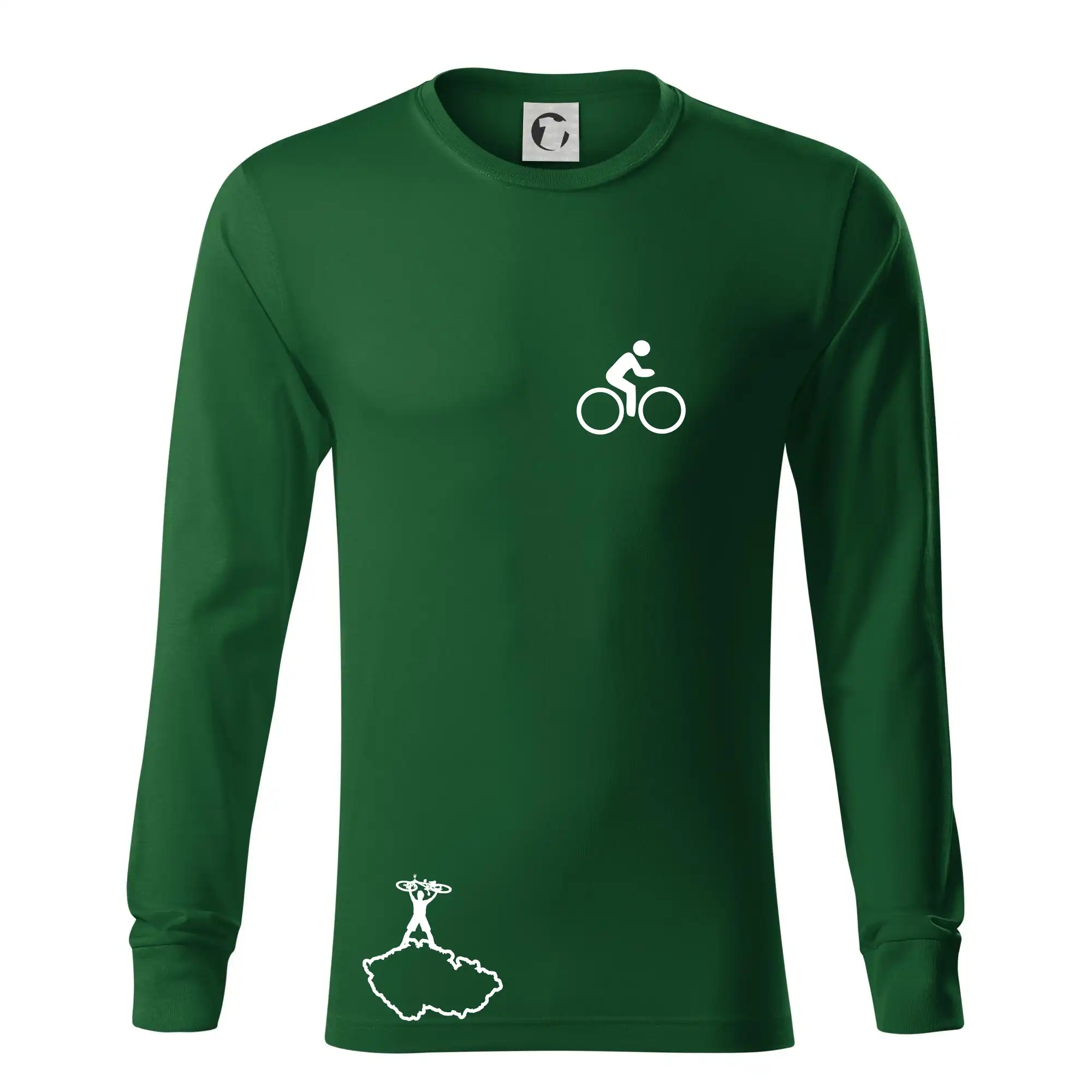 Mapa ČR + kolo na prsu