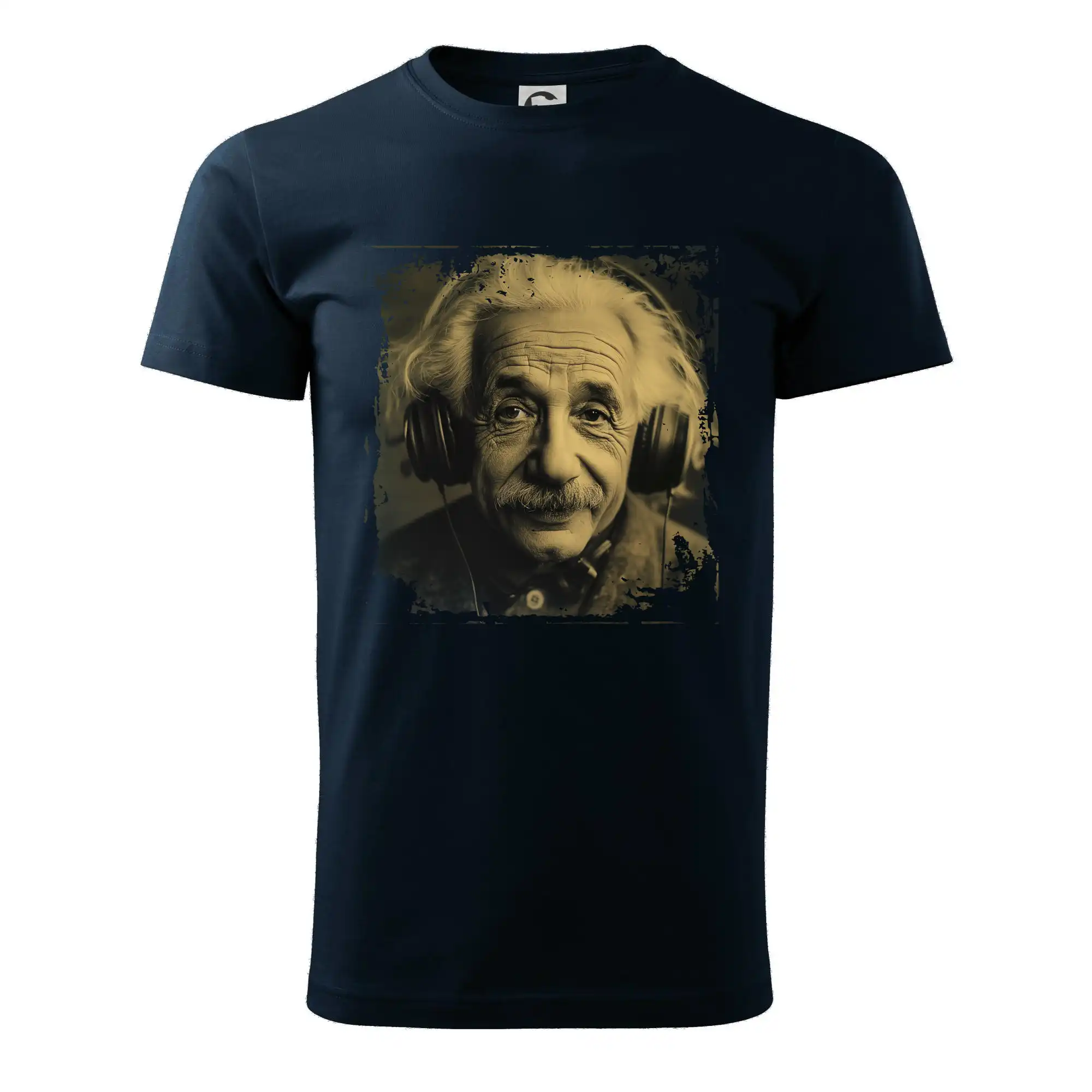 Albert se sluchátky