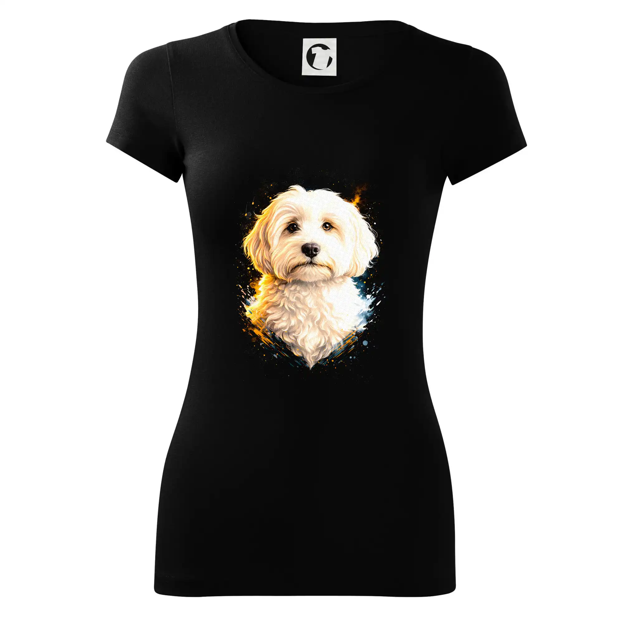 Ostatné psie plemená - Obrázok poltón Maltipoo - Dámske tričko Glance - Priliehavejší strih