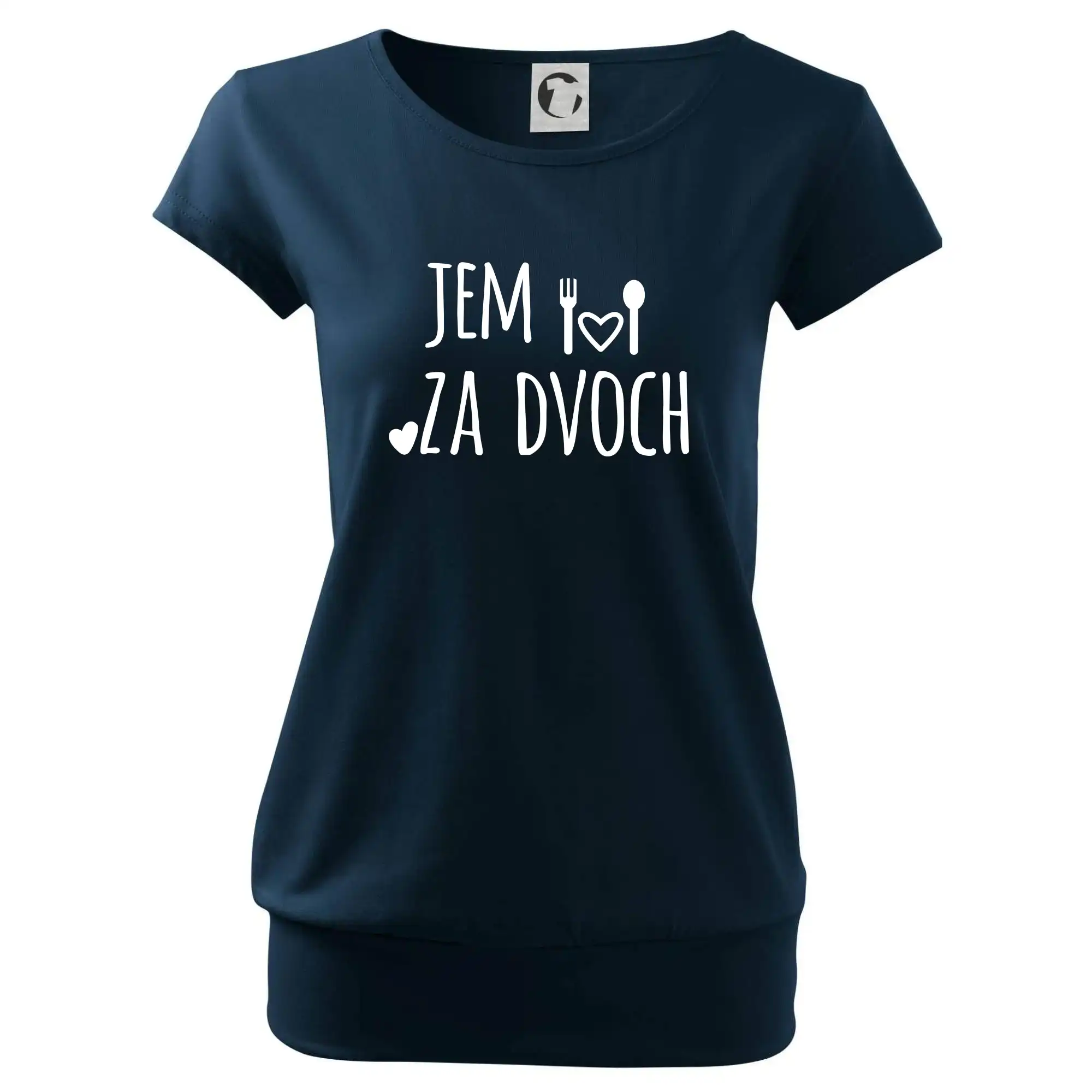 Tričká pre tehotné - Jem za dvoch - Voľné tričko city