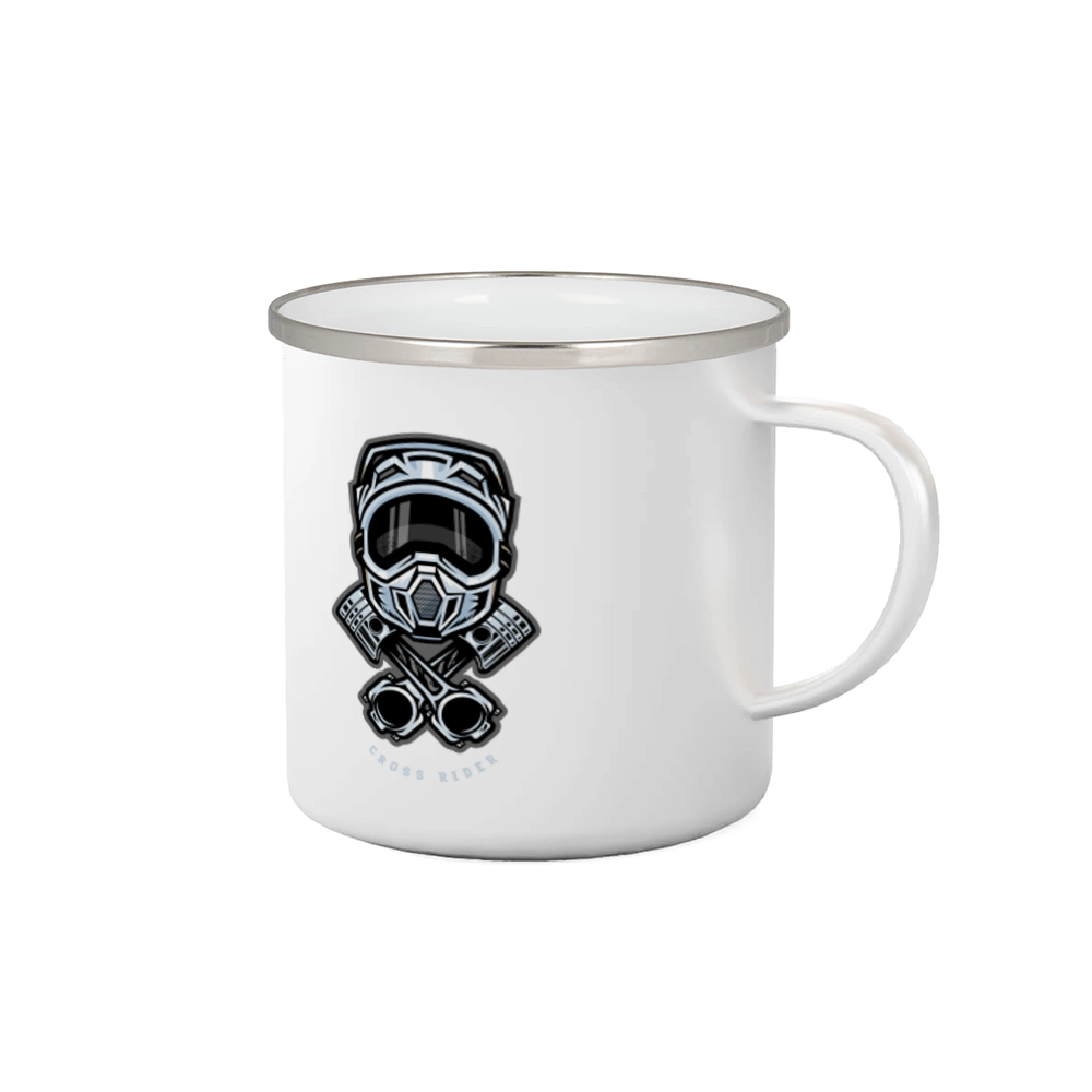 Motocross tričká - Cross rider piesty helma - Plecháčik