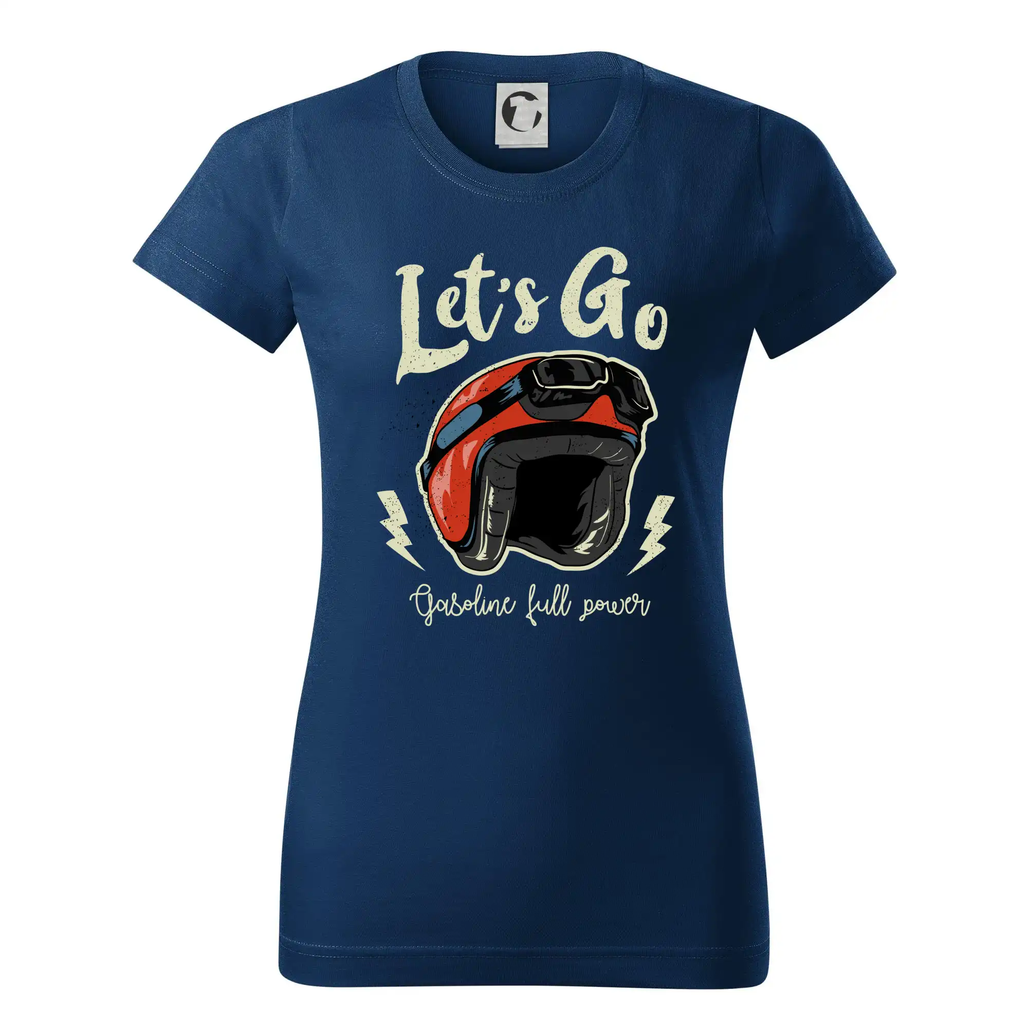 Moto let's go - Dámske tričko basic - ľahko voľnejšie a dlhšie
