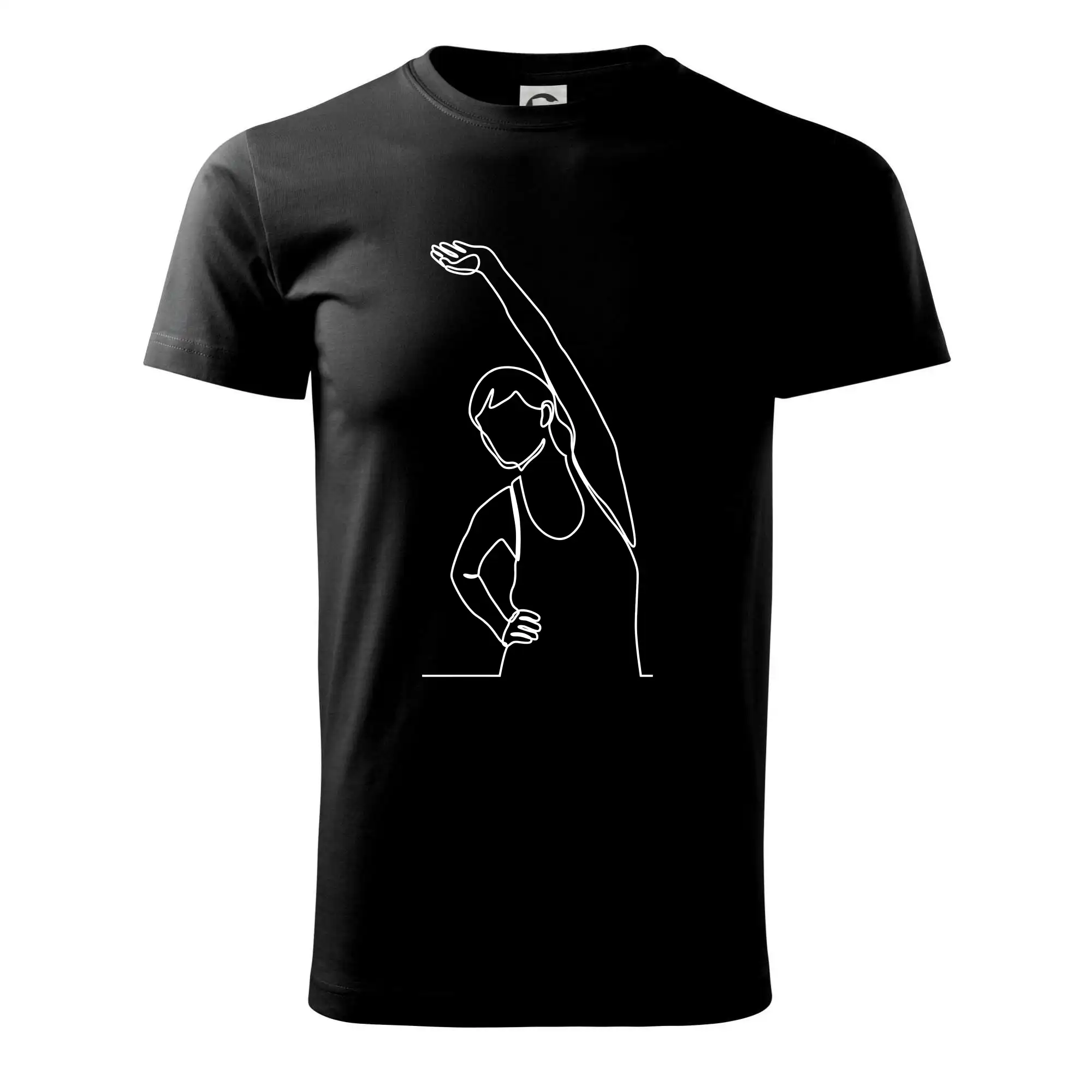 Protahující se žena jedním tahem