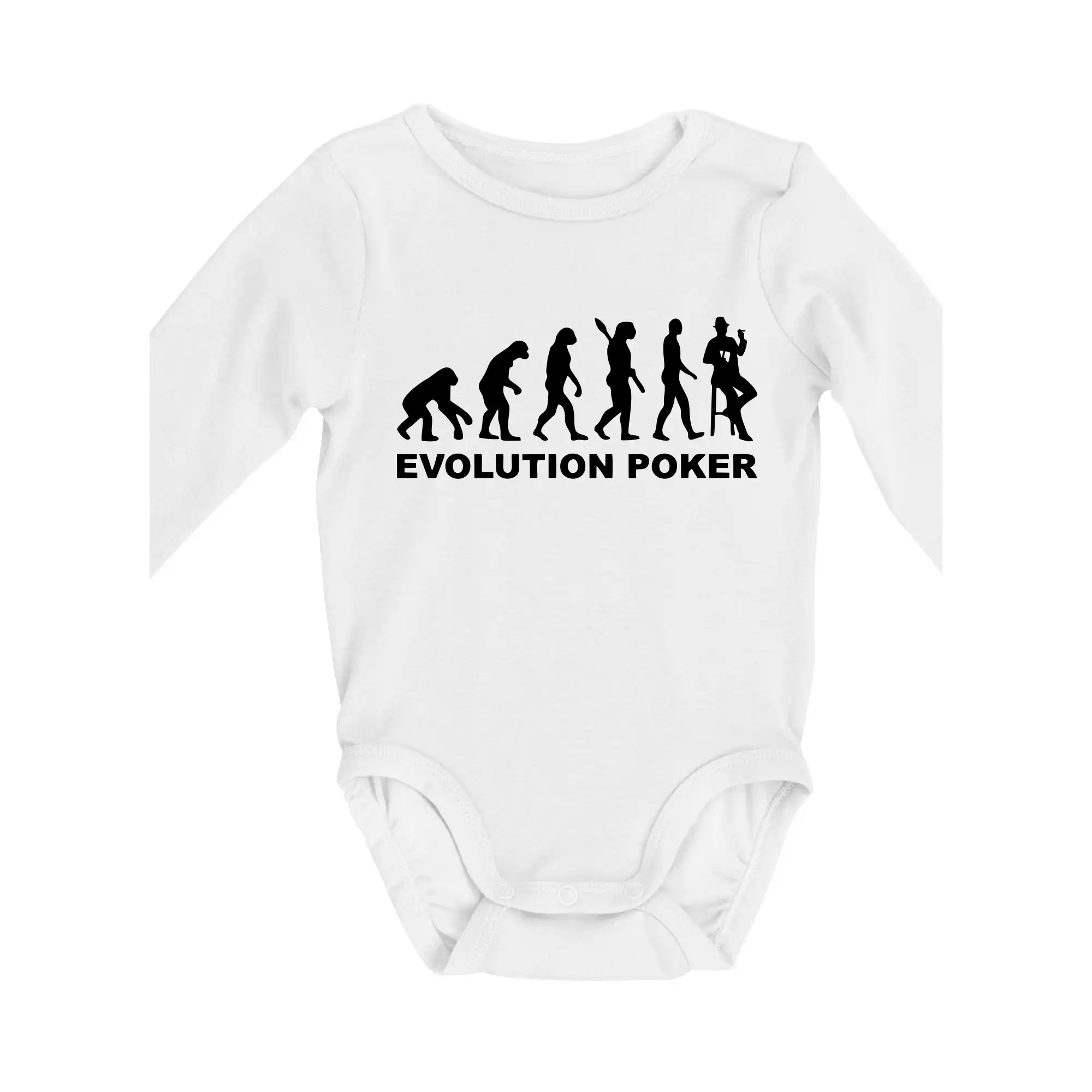 Poker tričká - Evolution poker - Body dojčenské s dlhým rukávom