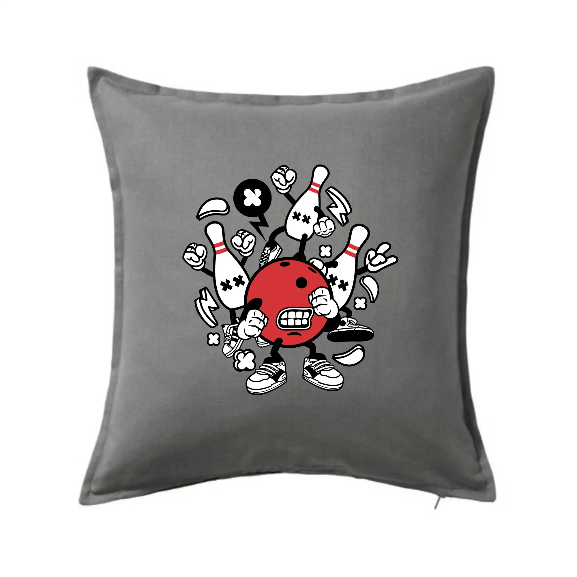 Tričká Bowling - Bowling komiks - Vankúš 50x50