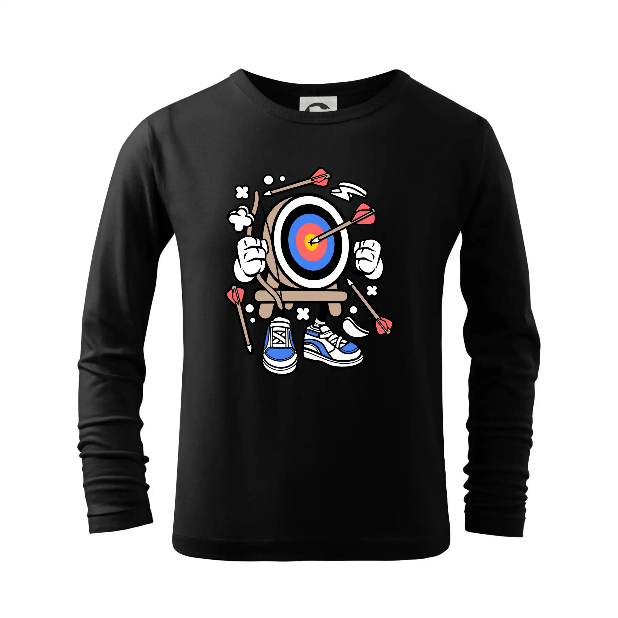 Ostatné športy - Lukostreľba komiks - Tričko detské Long Sleeve