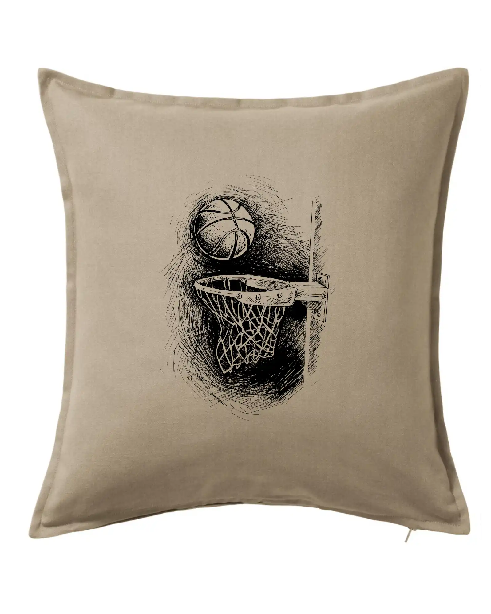 Basketbalová tričká - Basketball - kresba ceruzkou - Vankúš 50x50