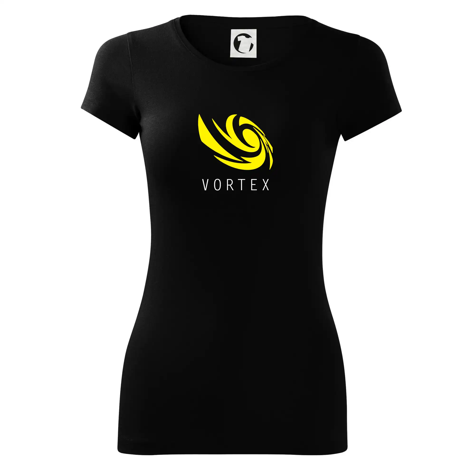 Tričká, mikiny a šiltovky pre Youtubery - Vortex logo farebné - Dámske tričko Glance - Priliehavejší strih