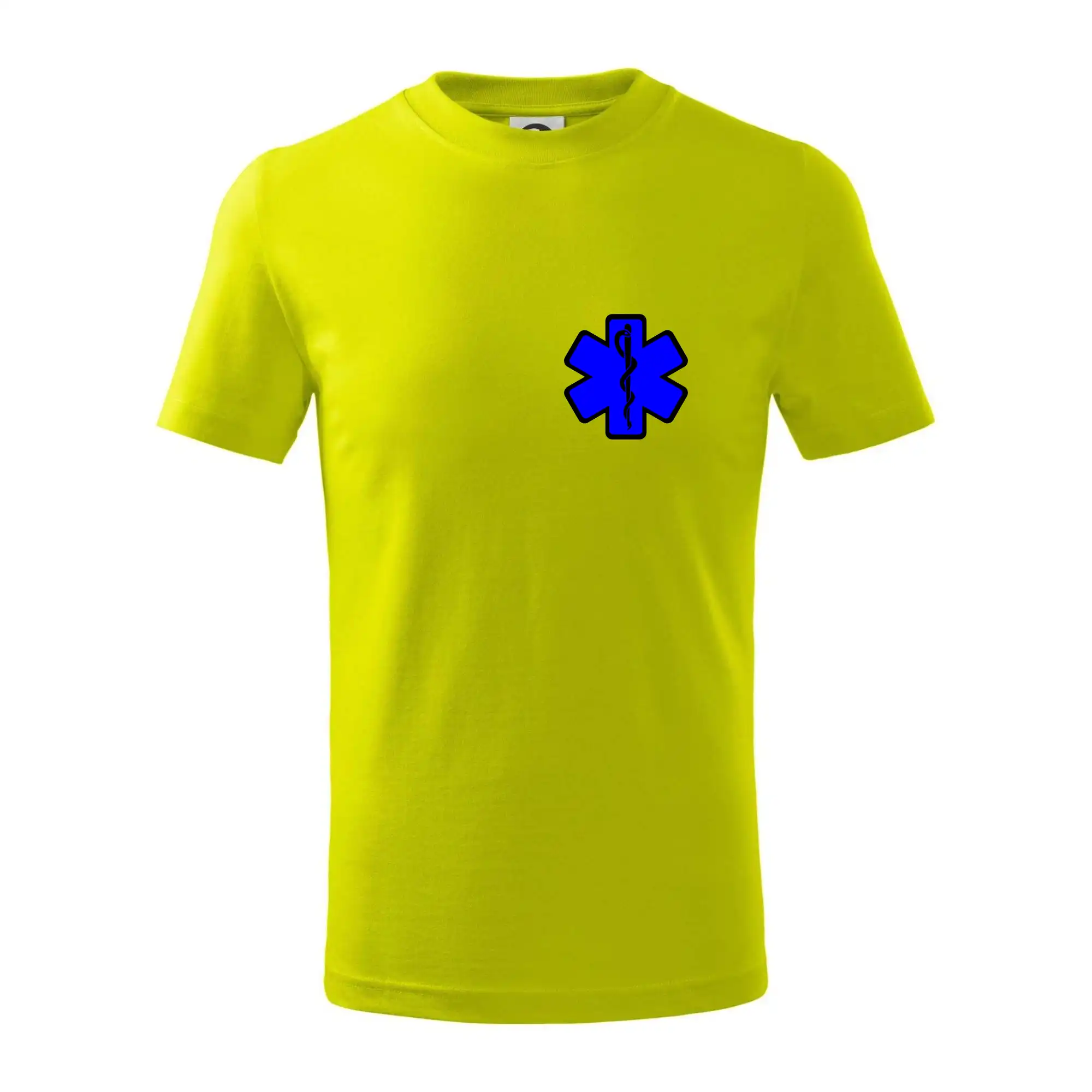 Tričká a mikiny pre záchranárov a lekárov - Kvalitné oblečenie pre zdravotníkov - Rescue - Hviezda na prsníku + nápis na chrbte - Tričko detské bavlnené