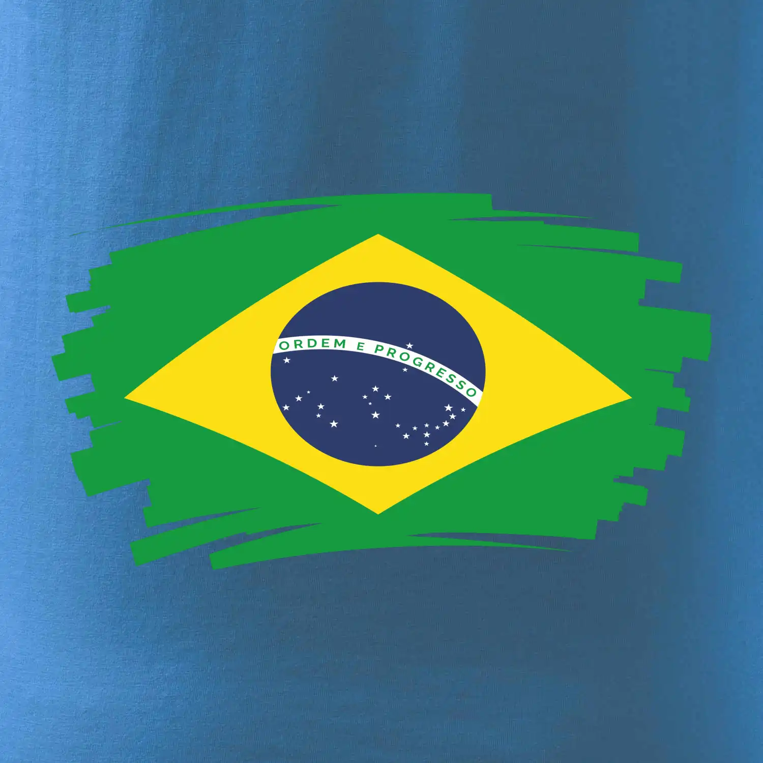 Brazílie vlajka štětkou
