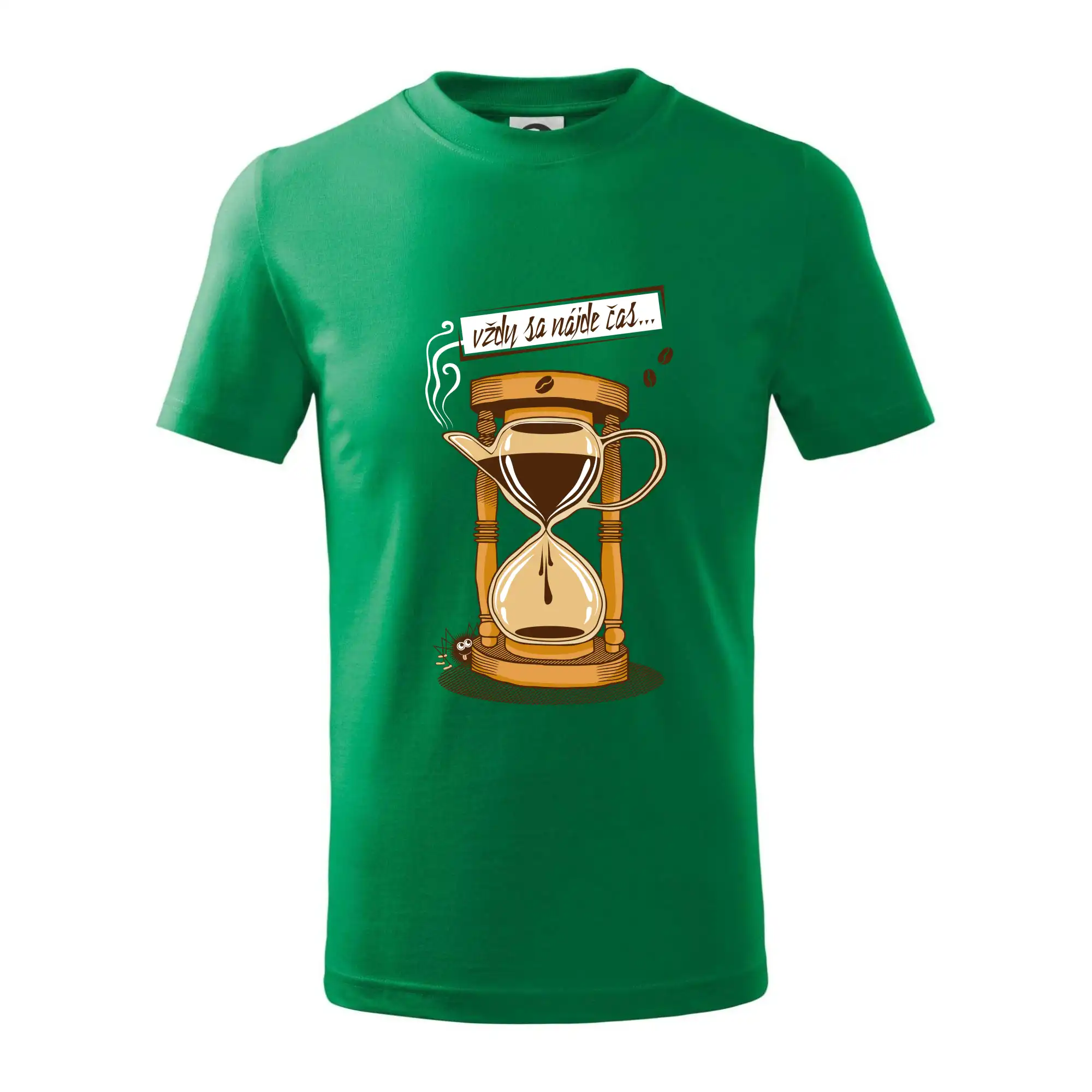 Motívy pre baristu a milovníkov kávy - Vždy sa nájde čas na kávu (Pecka design) - Tričko detské bavlnené