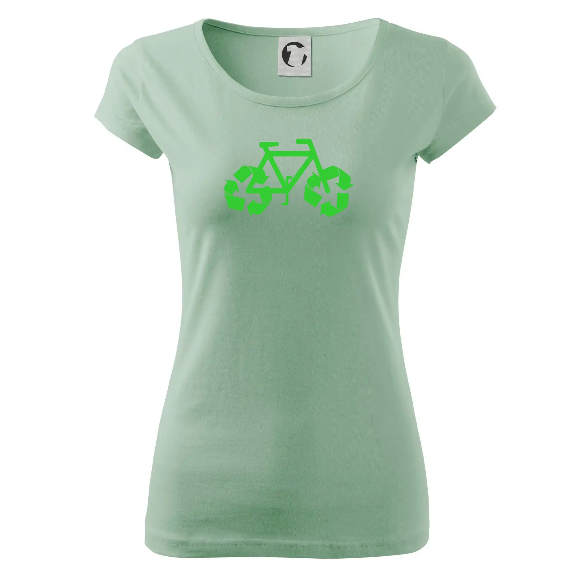 Tričko ako darček pre cyklistu - Bicykel ekológia - Dámske tričko Pure
