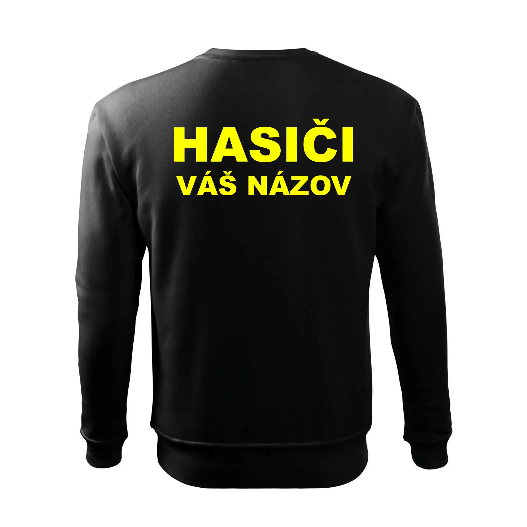 Hasiči - žltý nápis - váš názov zboru