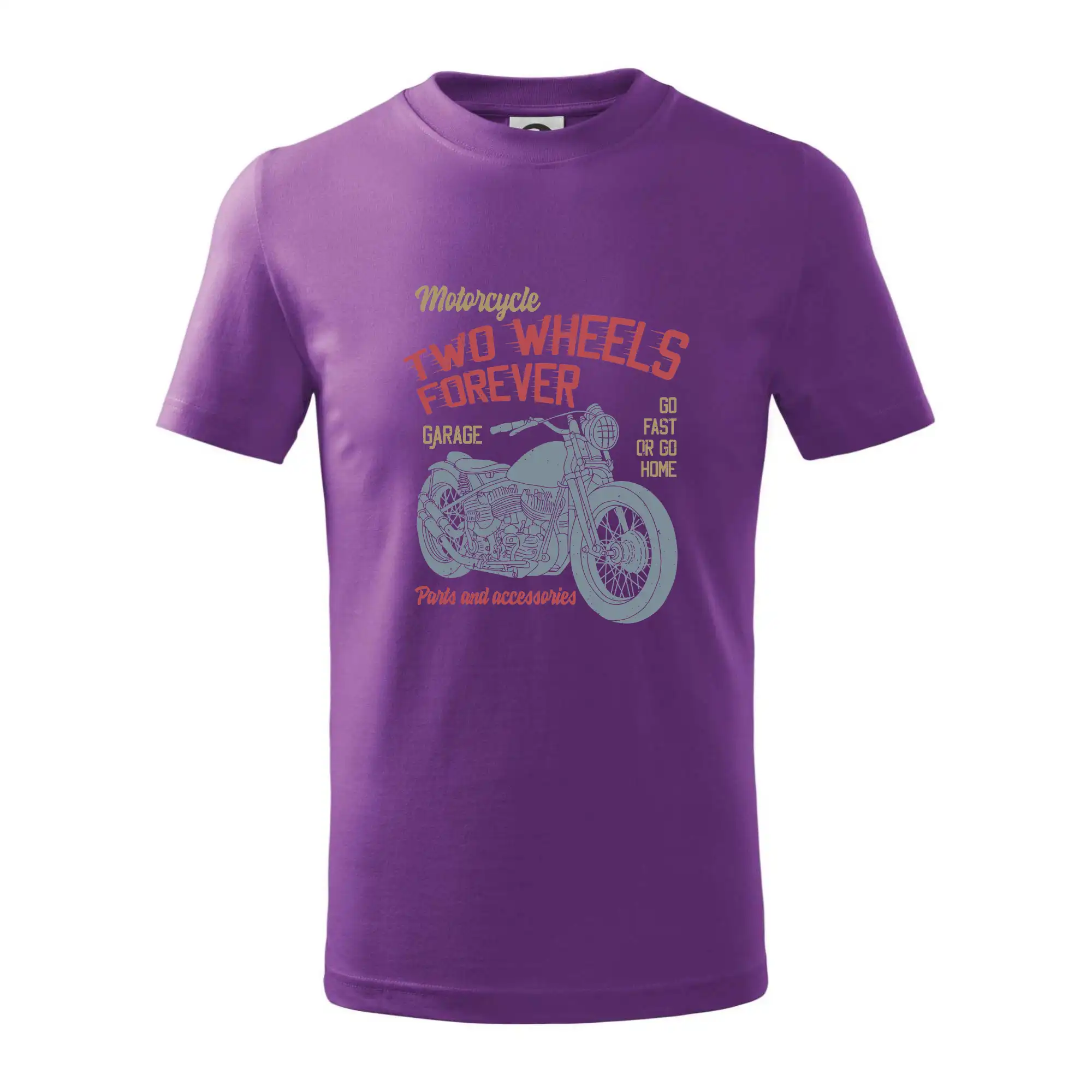 Tričká a mikiny s potlačou motoriek – pre pravých motorkárov - Two wheels forever go fast - Tričko detské bavlnené