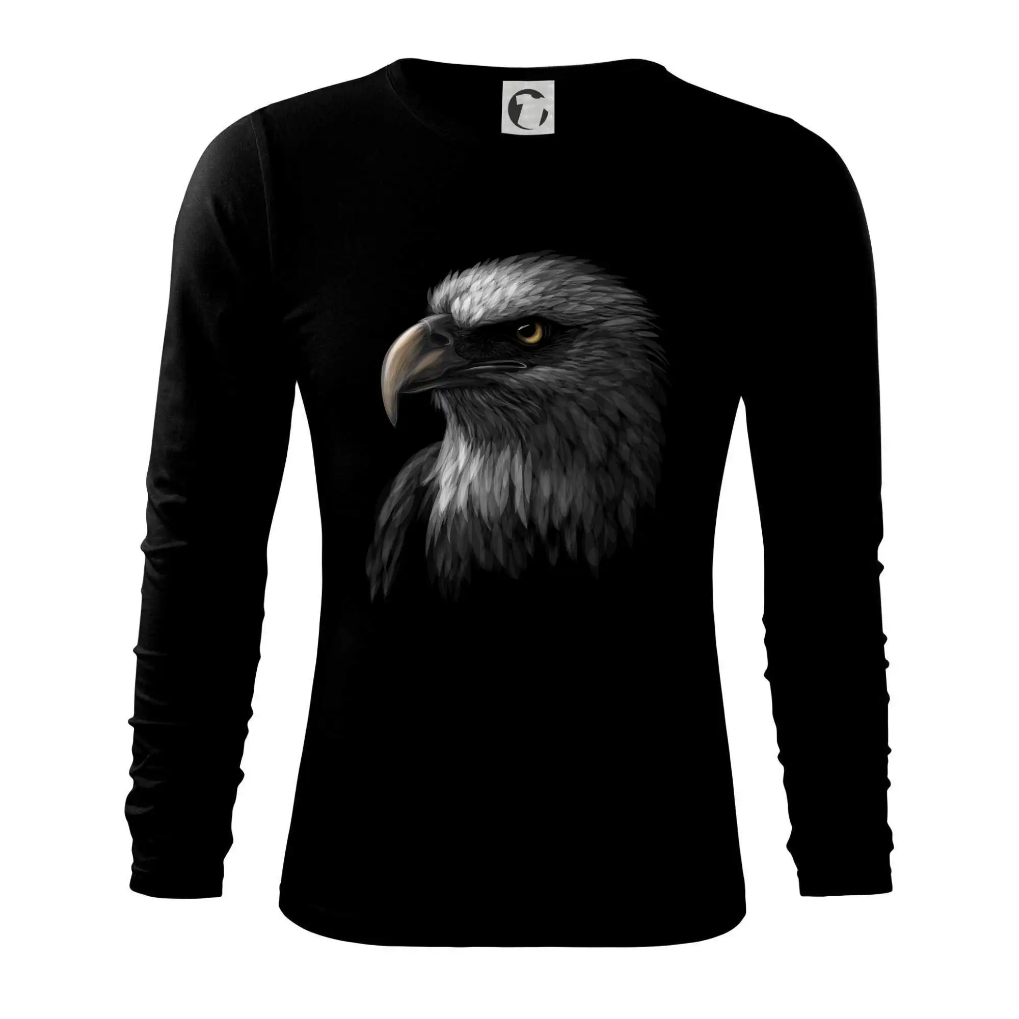 Tričká so zvieratami - Orol portrét - Tričko s dlhým rukávom FIT-T long sleeve
