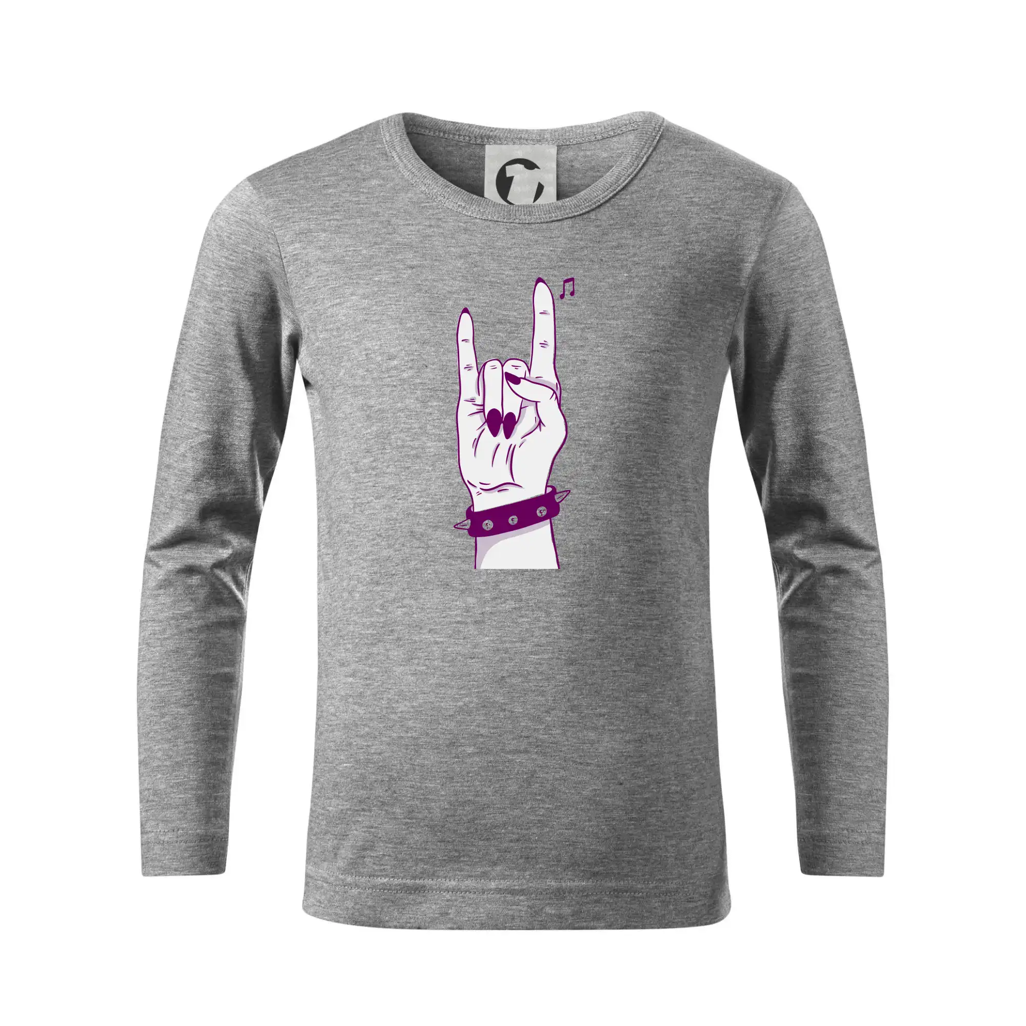 Rocková ruka dámska - Tričko detské Long Sleeve