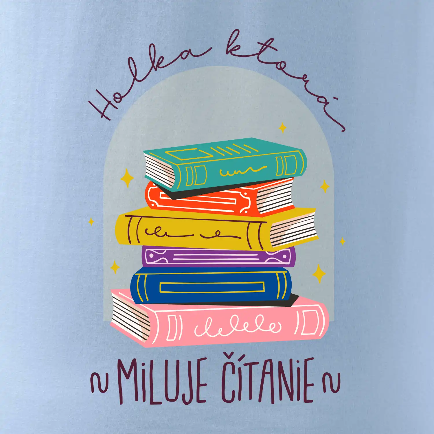 Holka, ktorá miluje čítanie SK