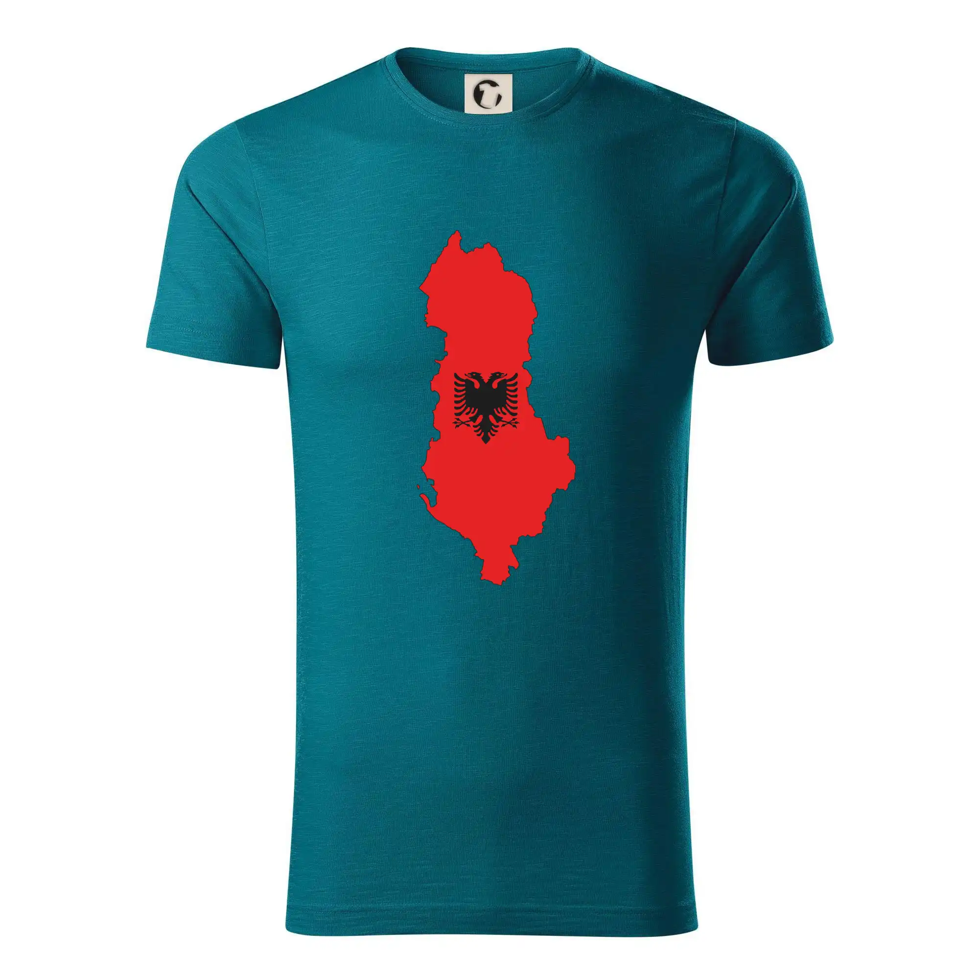 Albánie mapa a znak