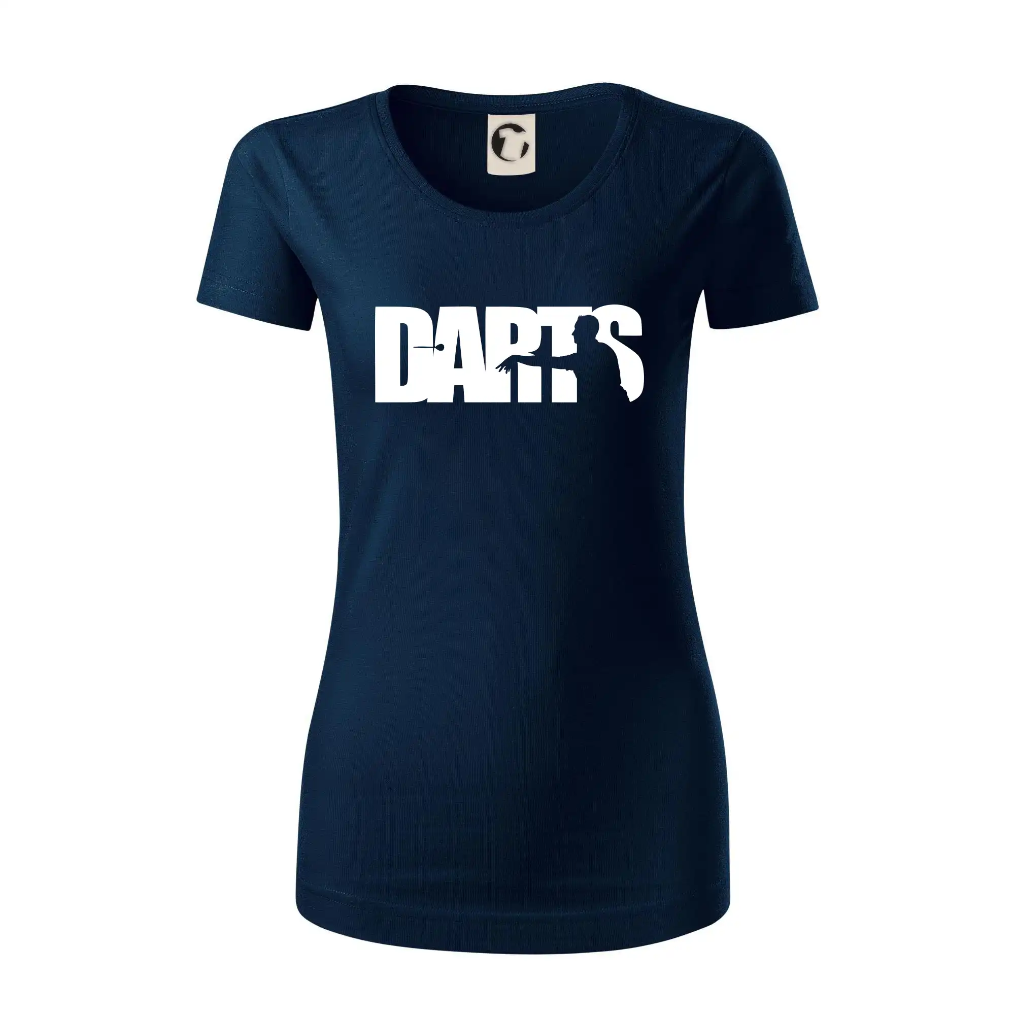 Darts - nápis se šipkařem