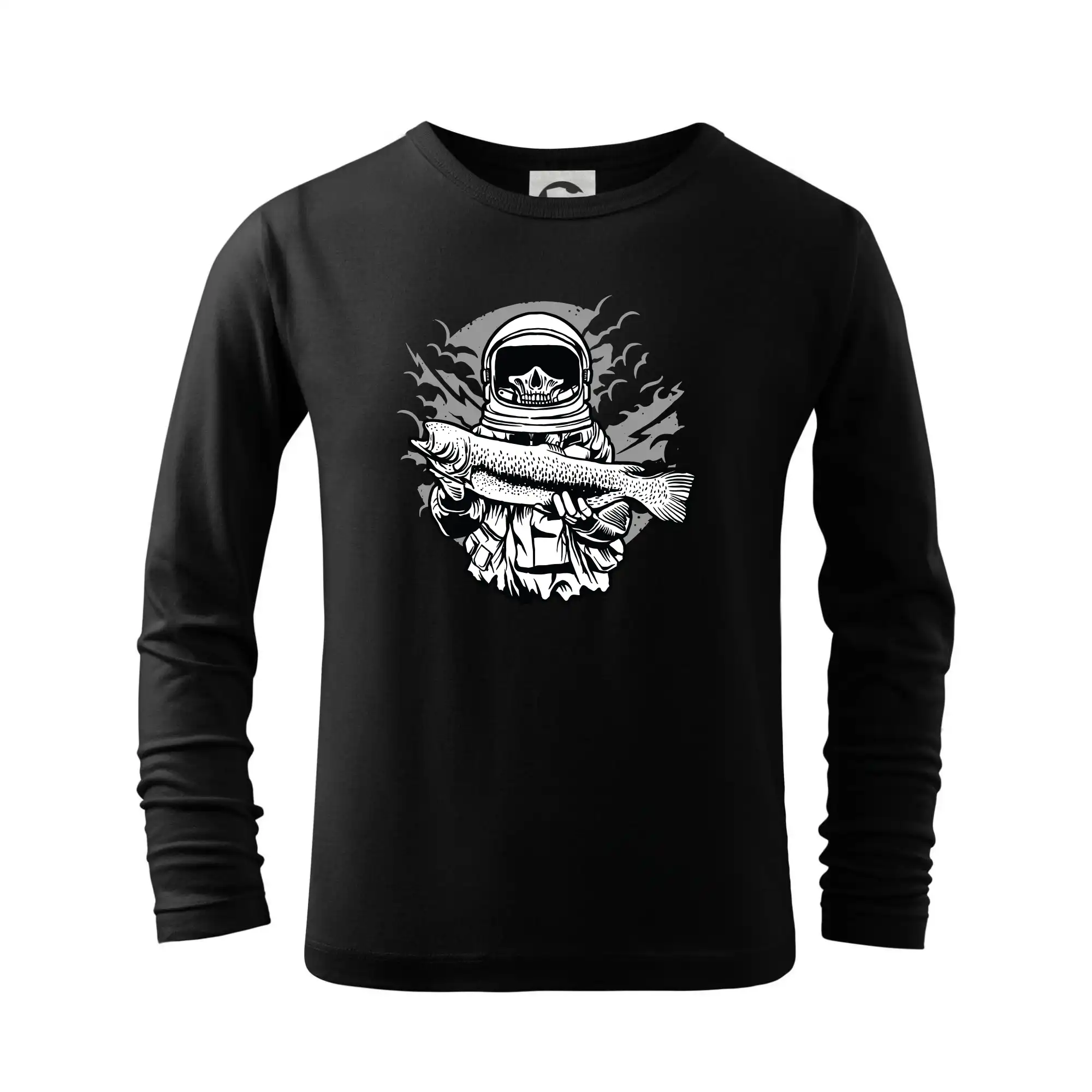Tričká pre rybárov s potlačou - Astronaut Fishing - Tričko detské Long Sleeve