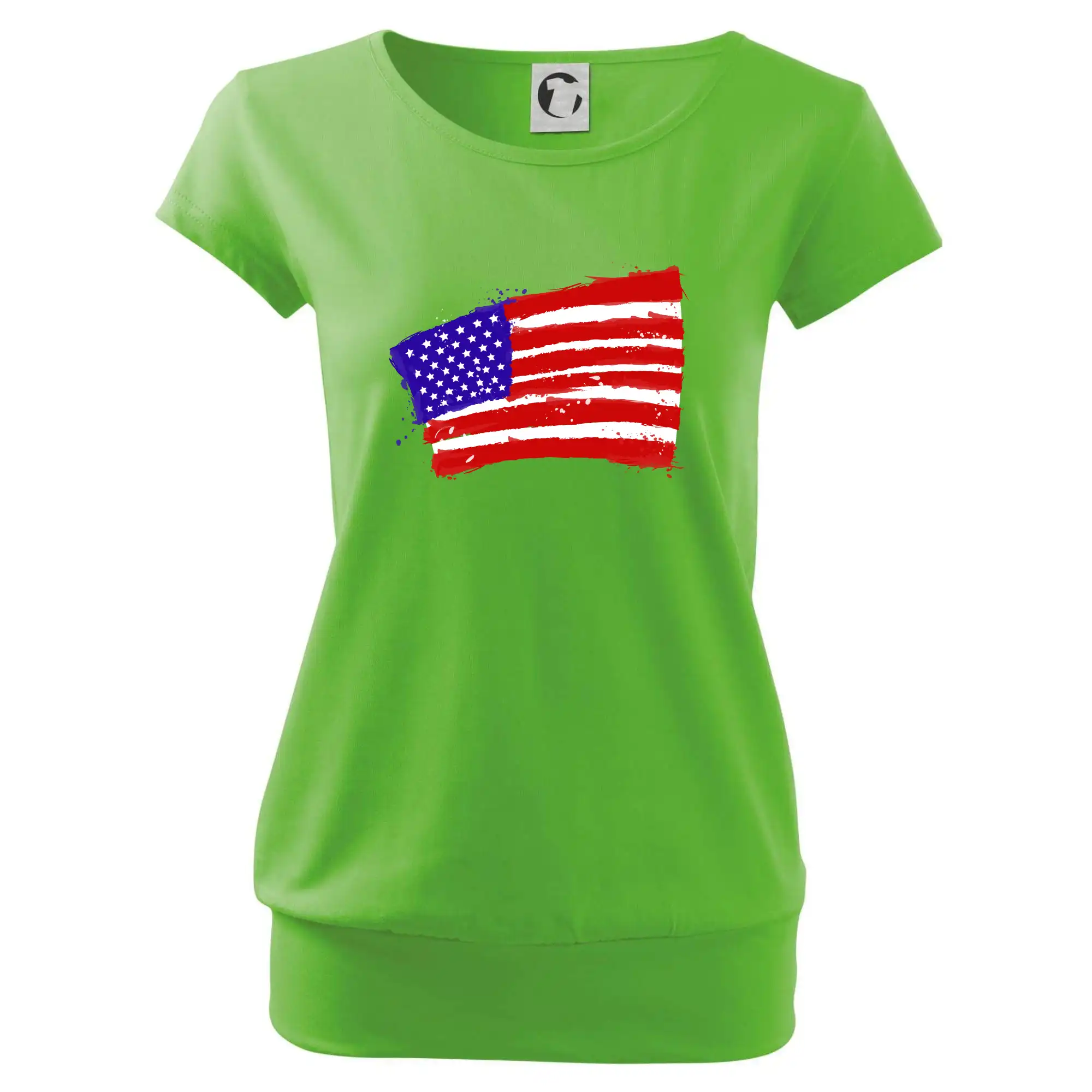 Americká vlajka ohnutá