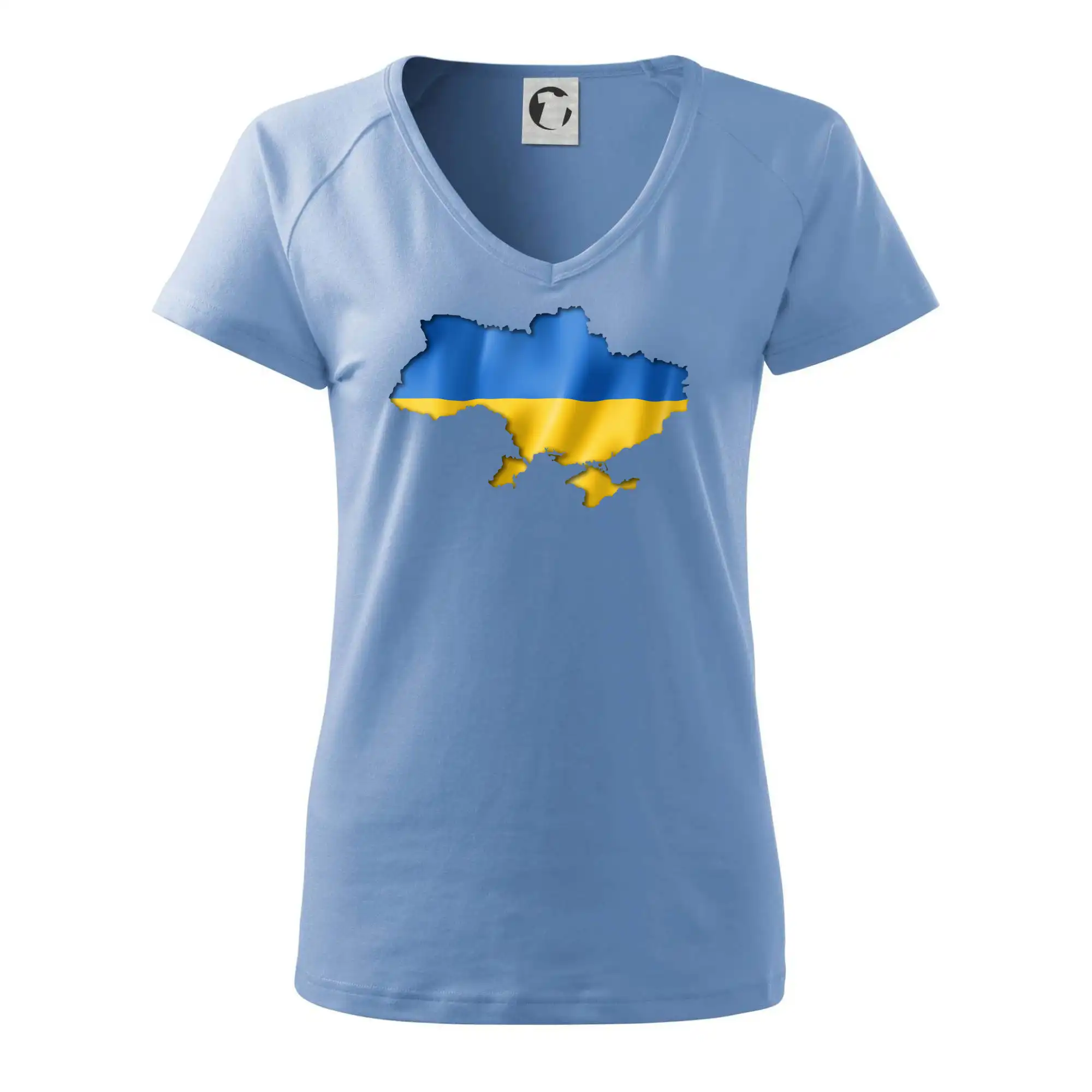 Ukrajina vlajka mapa