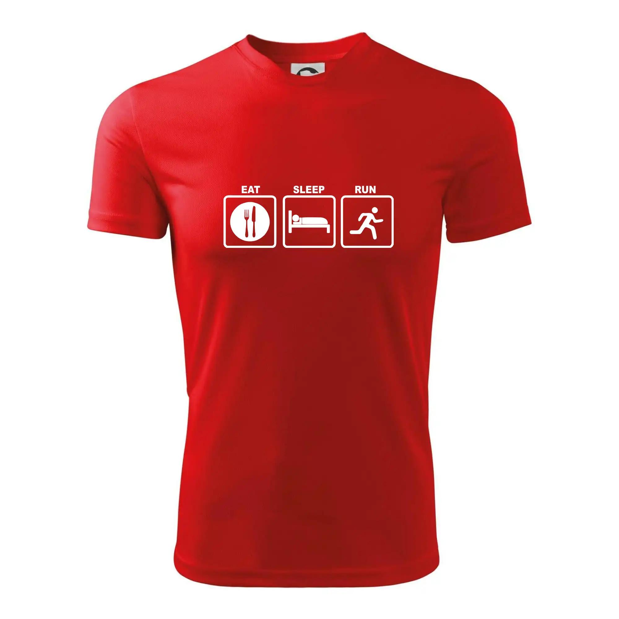 Eat sleep run čtverce